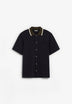 SHORT SLEEVE CARDIGAN WITH POCKET