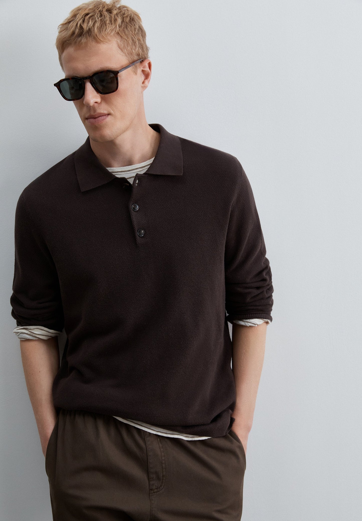 SCGARIBALDI LS POLO TRICOT