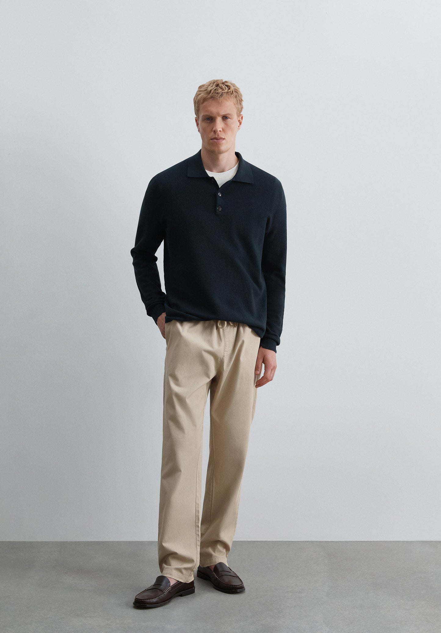 SCGARIBALDI LS POLO TRICOT