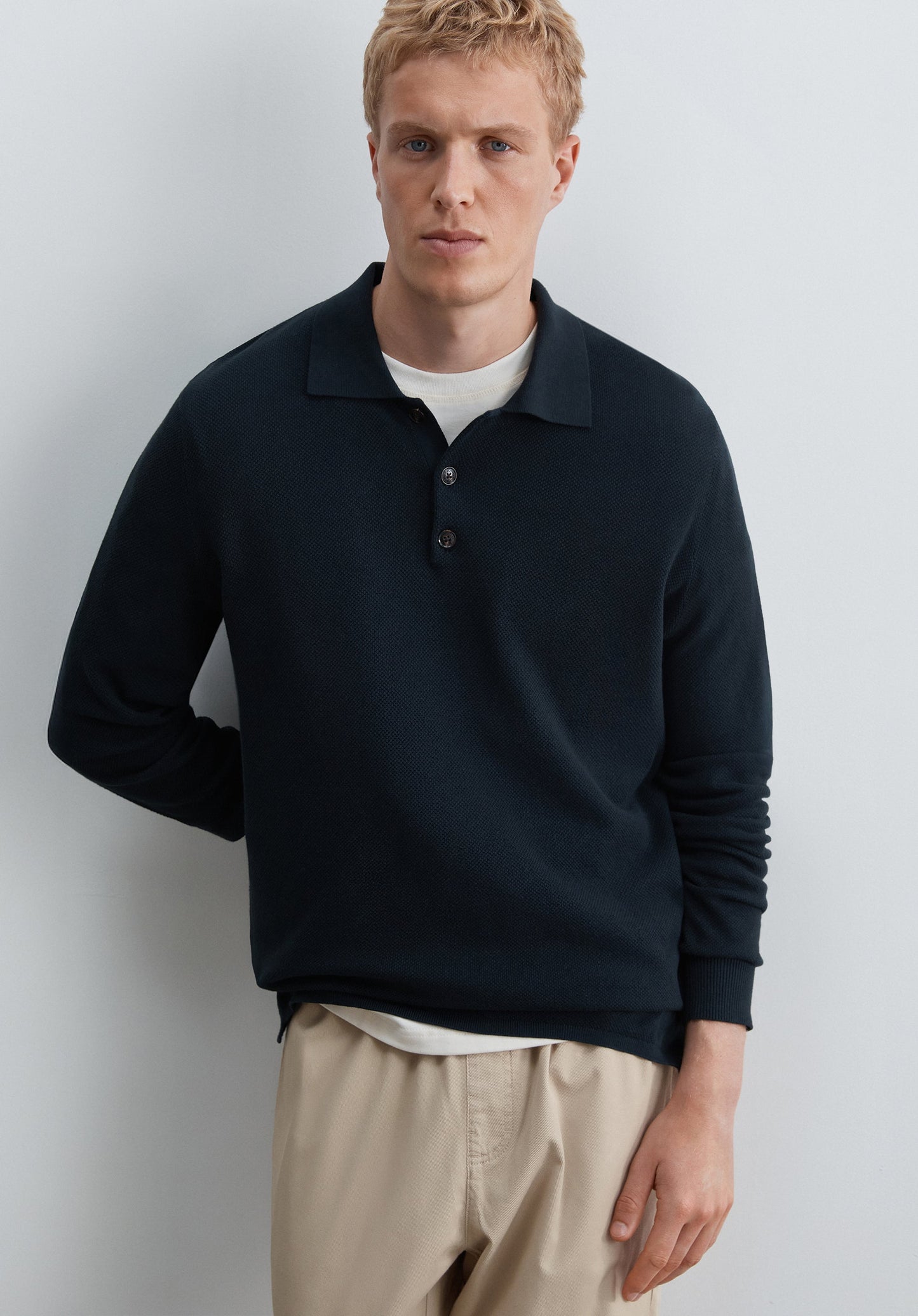 SCGARIBALDI LS POLO TRICOT