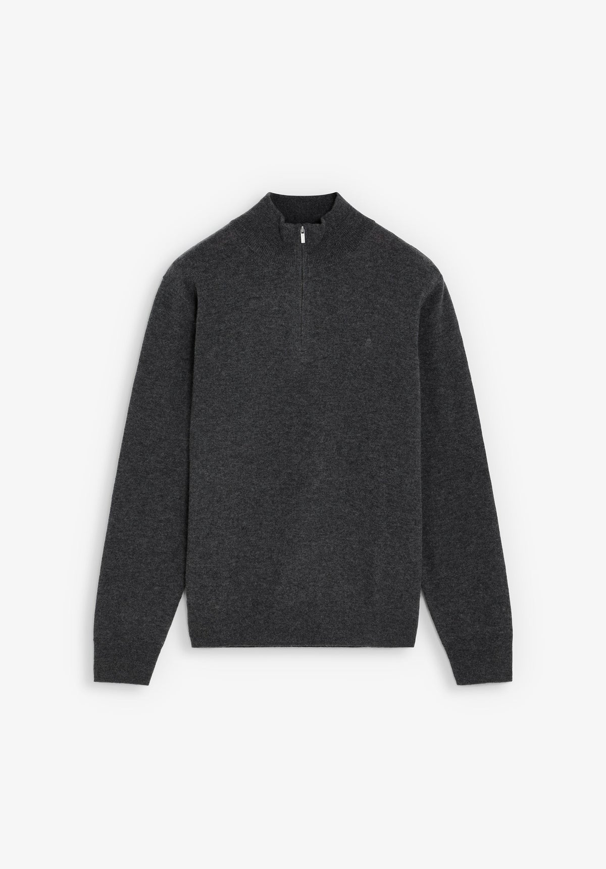 HALF-ZIP WOOL SWEATER