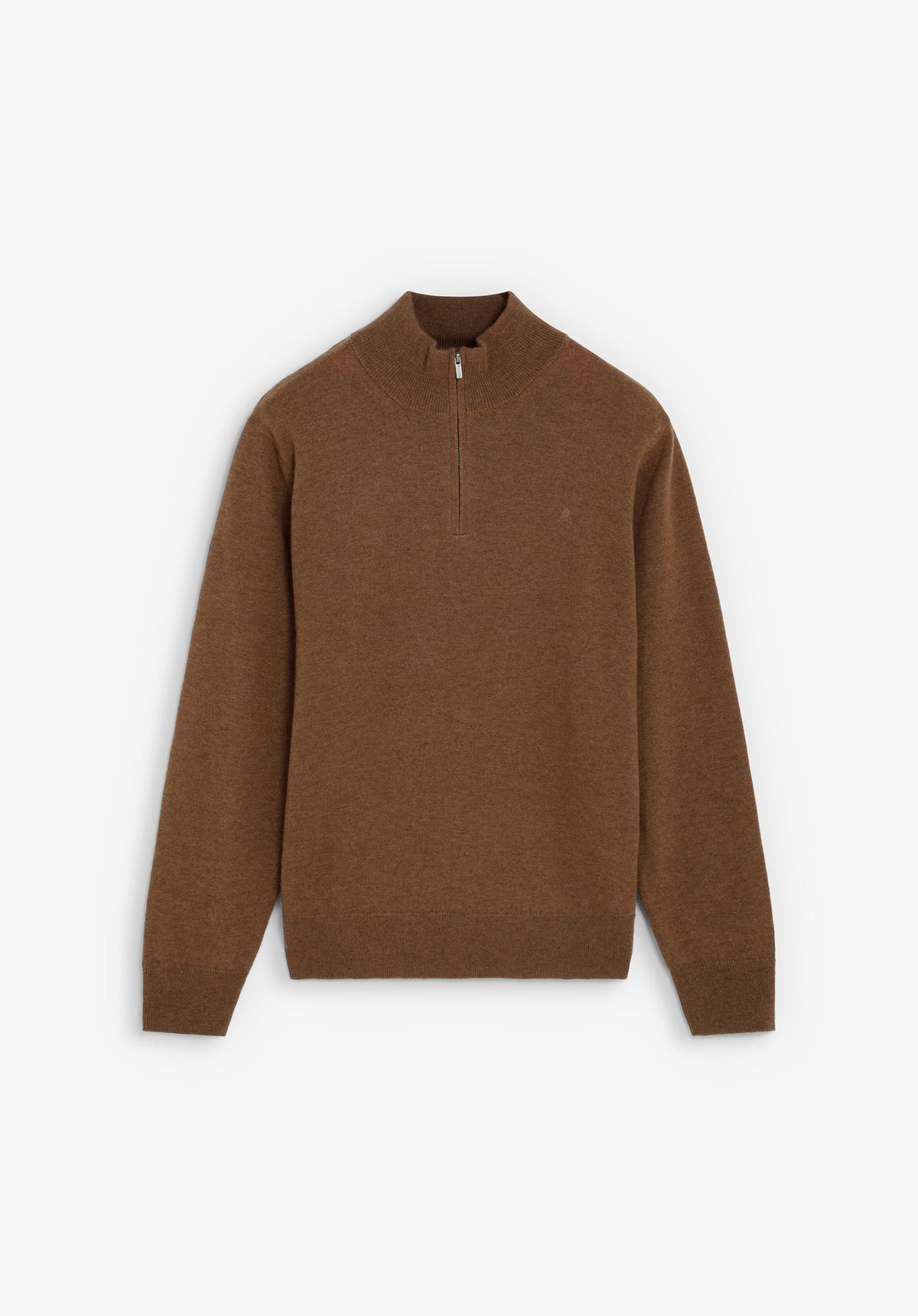 HALF-ZIP WOOL SWEATER