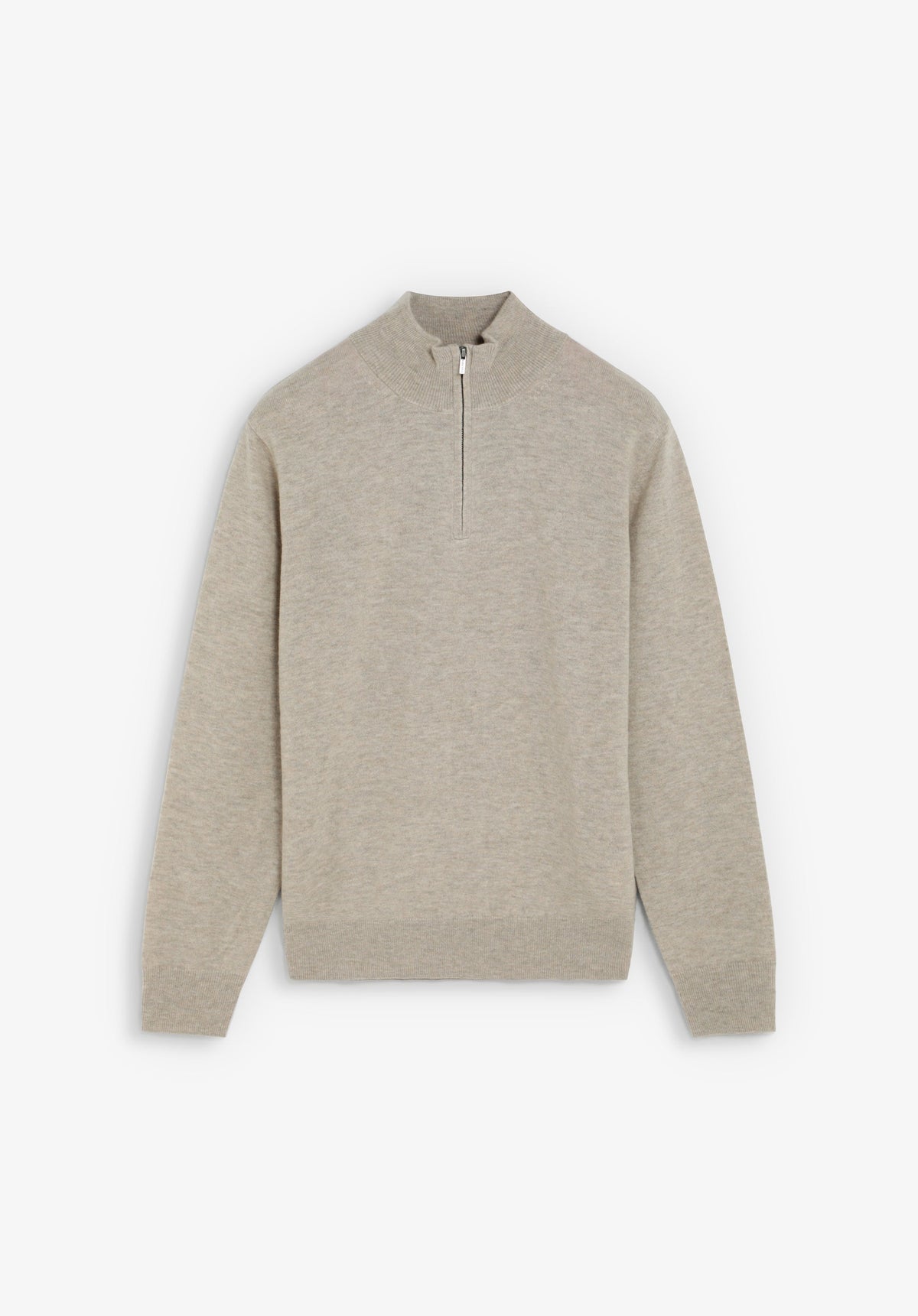HALF-ZIP WOOL SWEATER