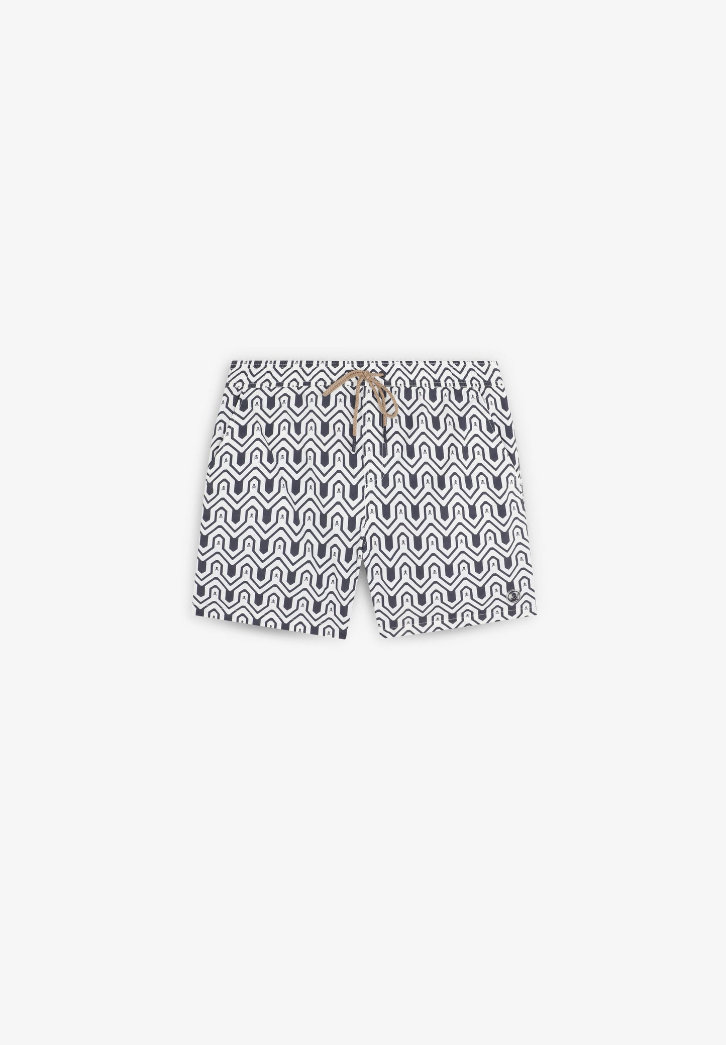 GEOMETRIC PATTERN SWIMMING TRUNKS