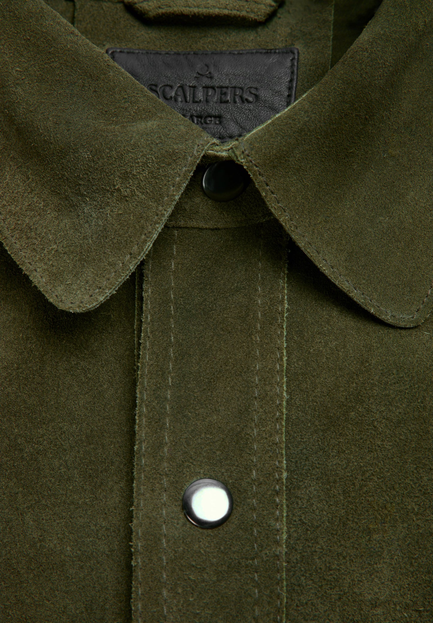 LEATHER JACKET WITH FLAP POCKETS