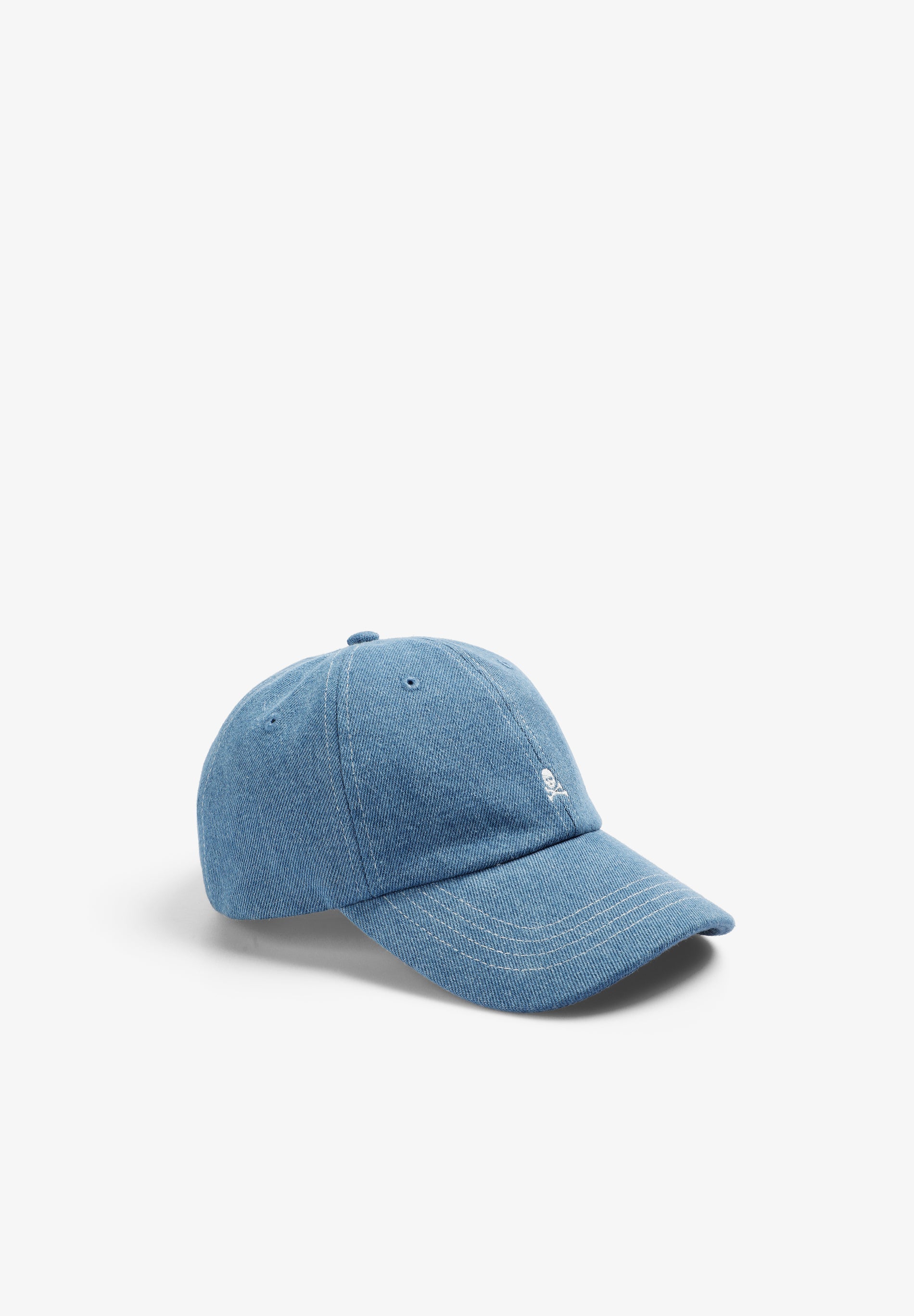 CONTRAST DENIM CAP