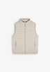 PUFFER GILET WITH SKULL PATCH