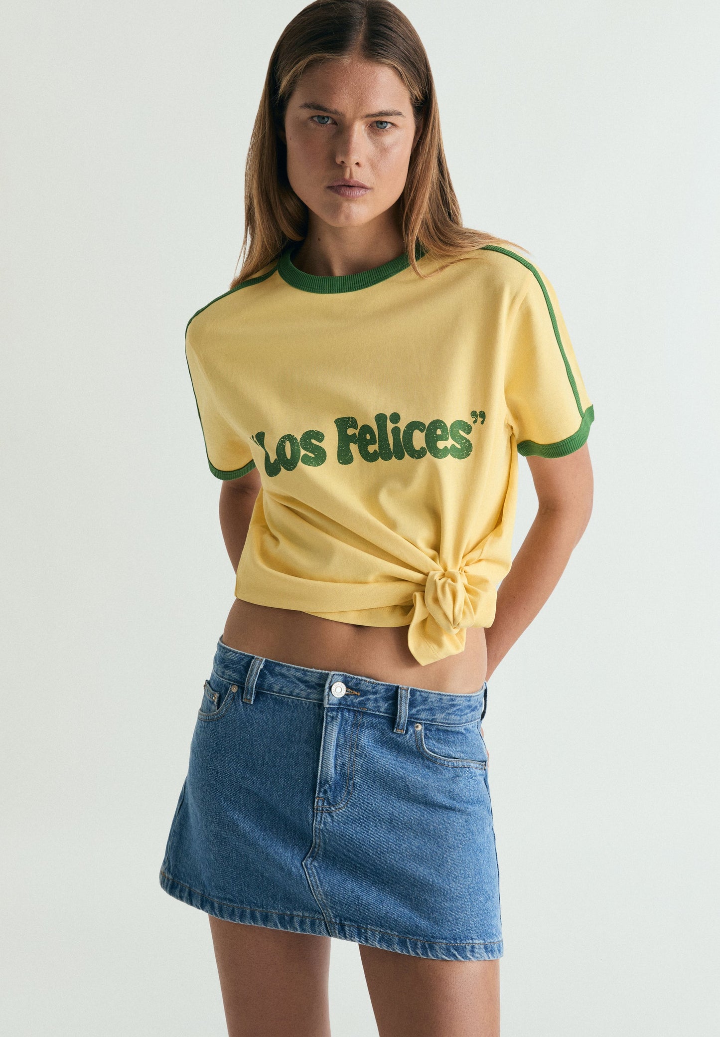 CONTRAST RIBBED T-SHIRT  | LE CHIRINGUITO