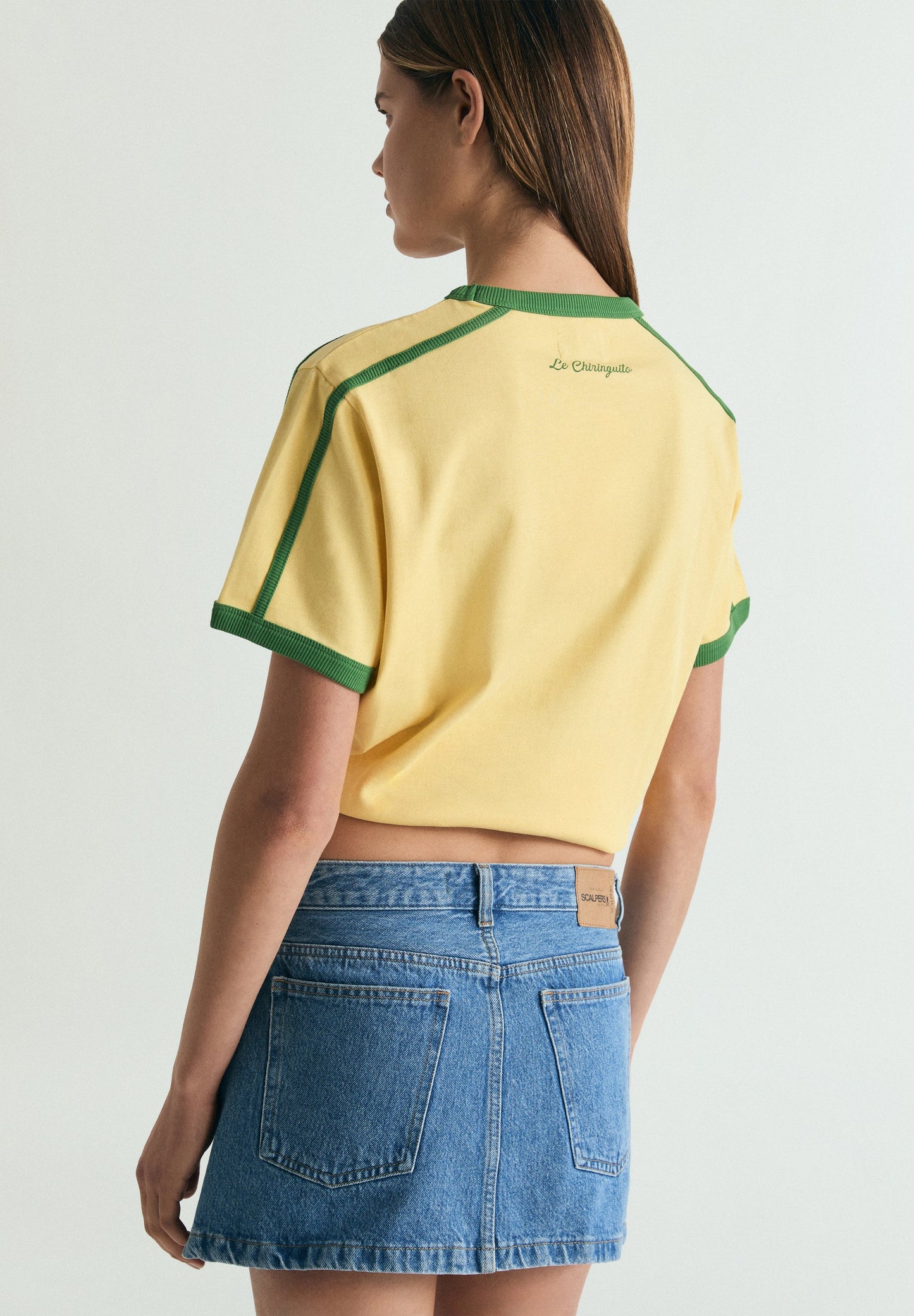 CONTRAST RIBBED T-SHIRT  | LE CHIRINGUITO