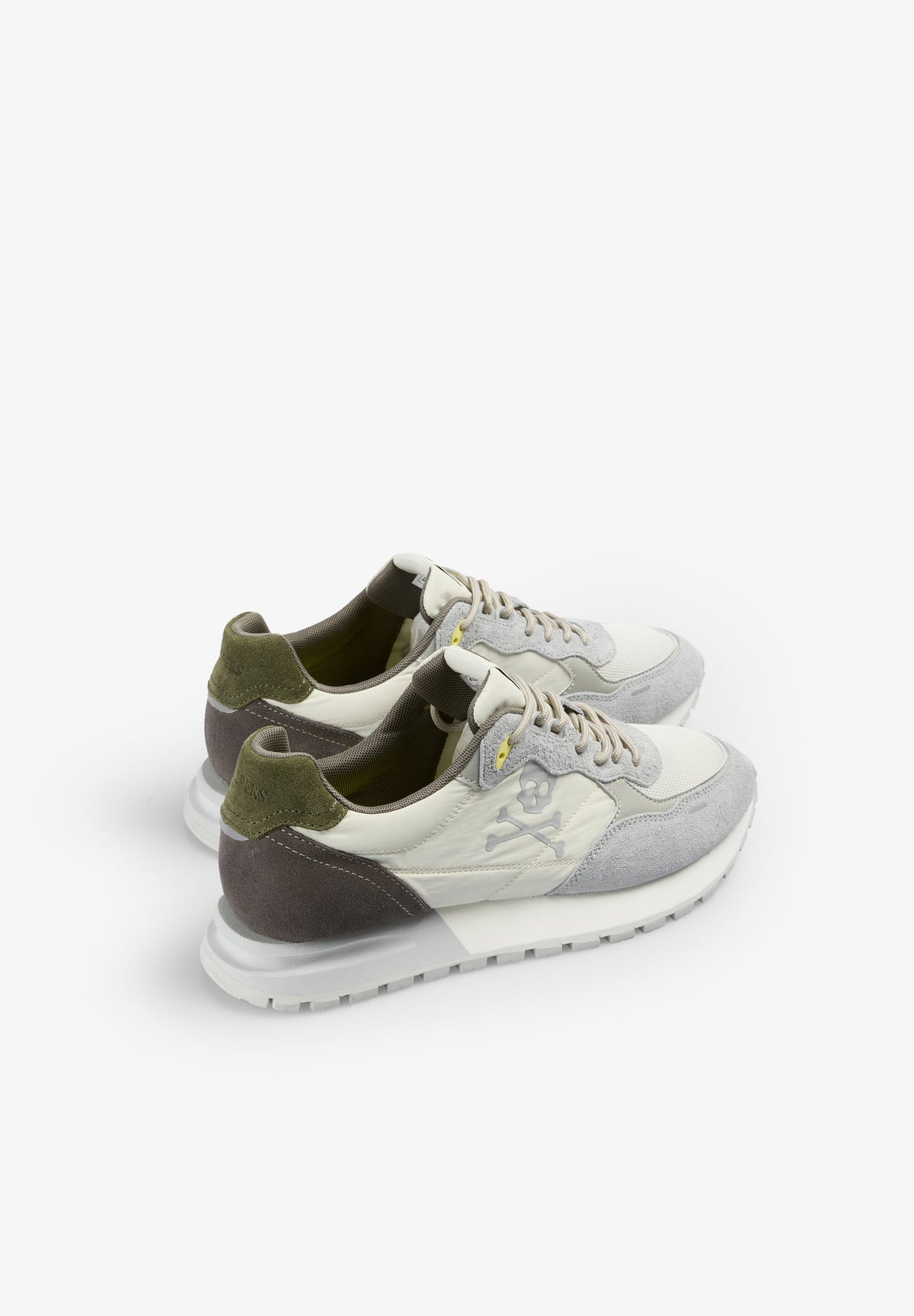 COMBINED LEATHER SNEAKERS