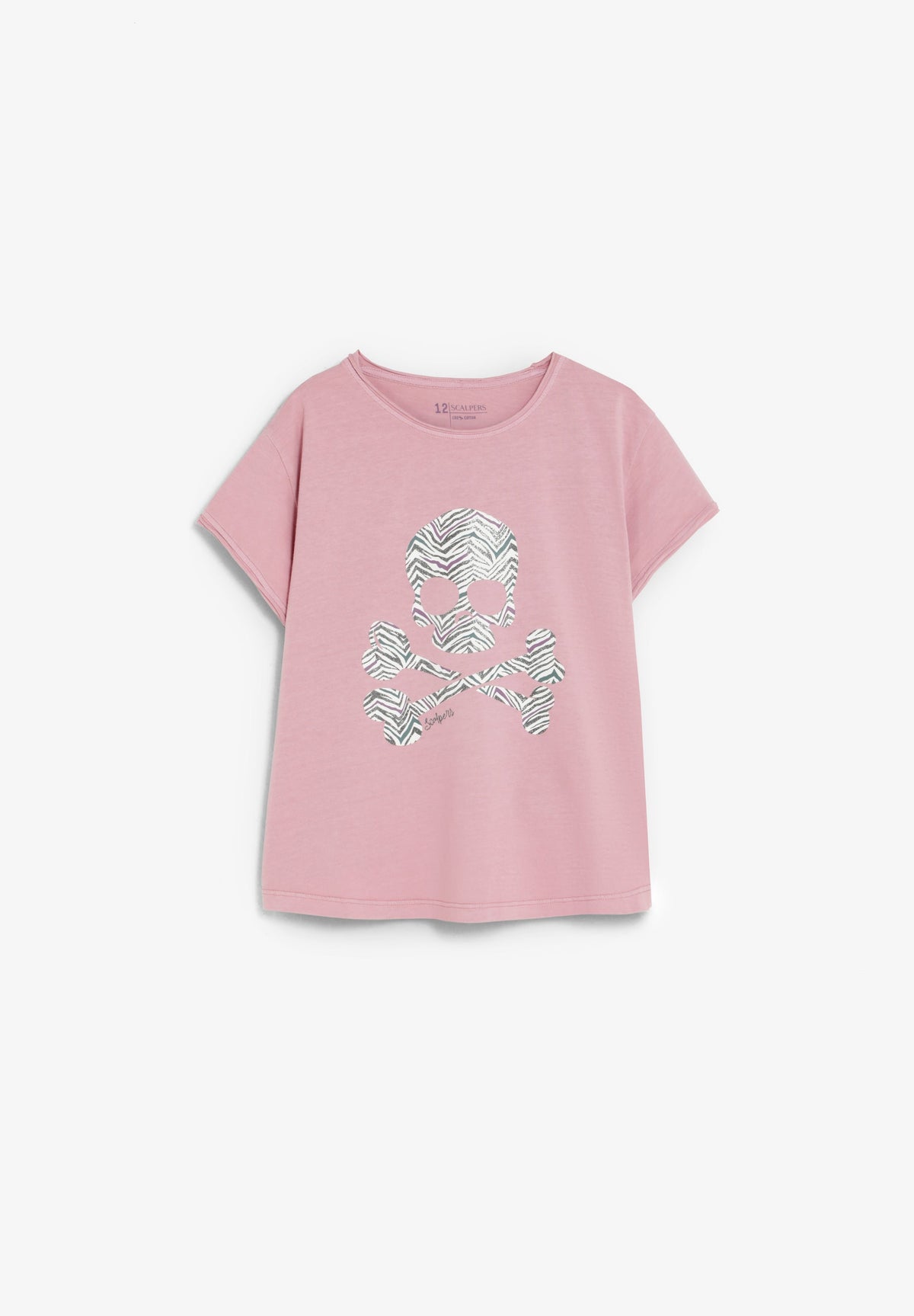 SCZEBRA SKULL TEE GIRLS