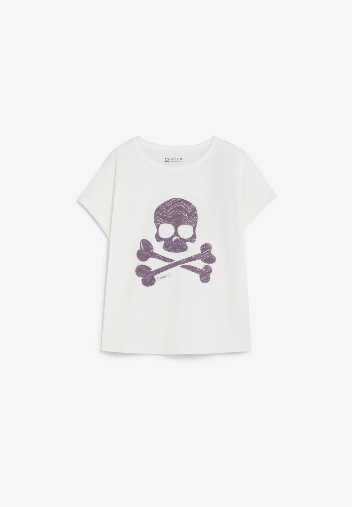 SCZEBRA SKULL TEE GIRLS