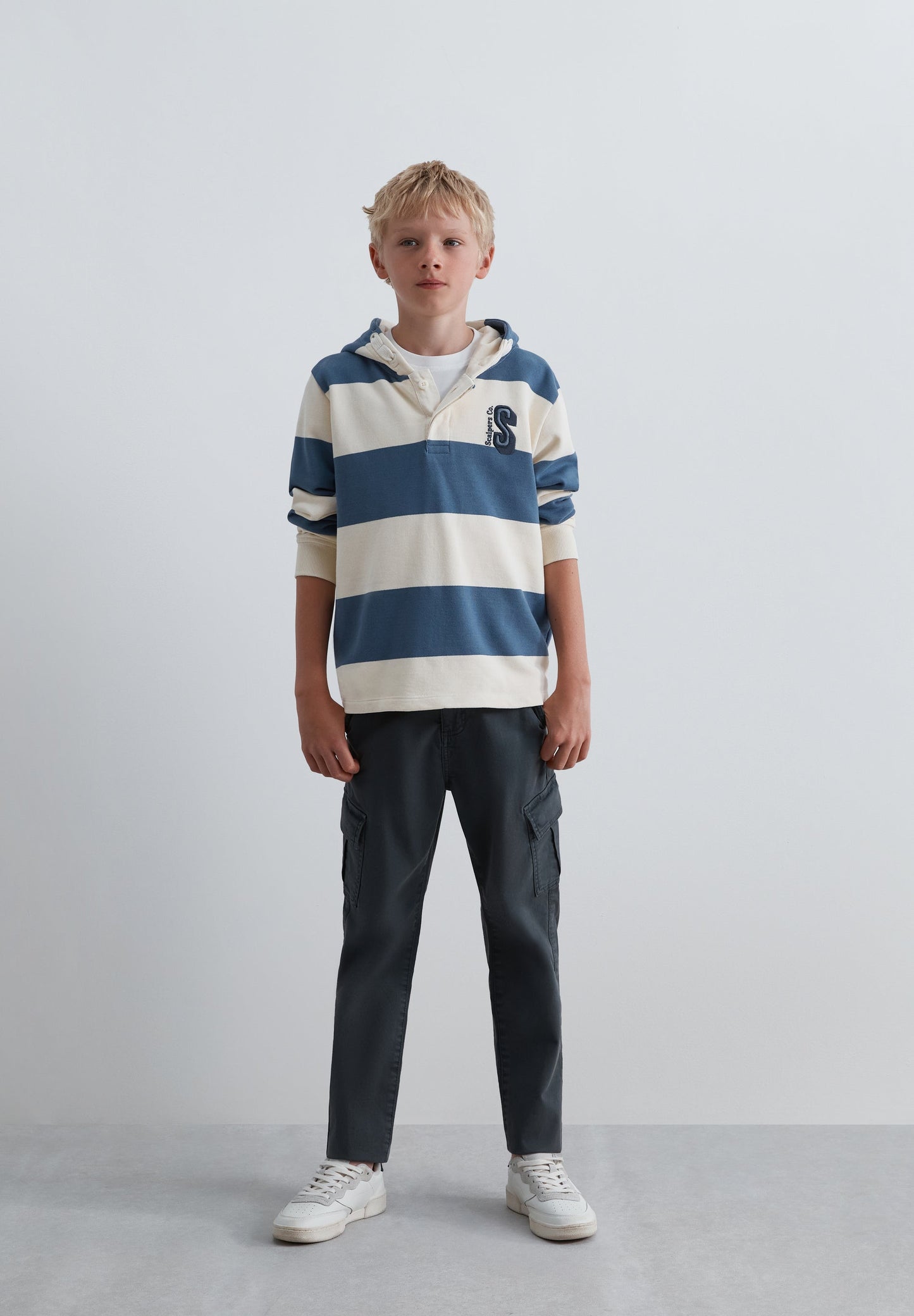 SCSTRIPES SKULL HOODIE KIDS