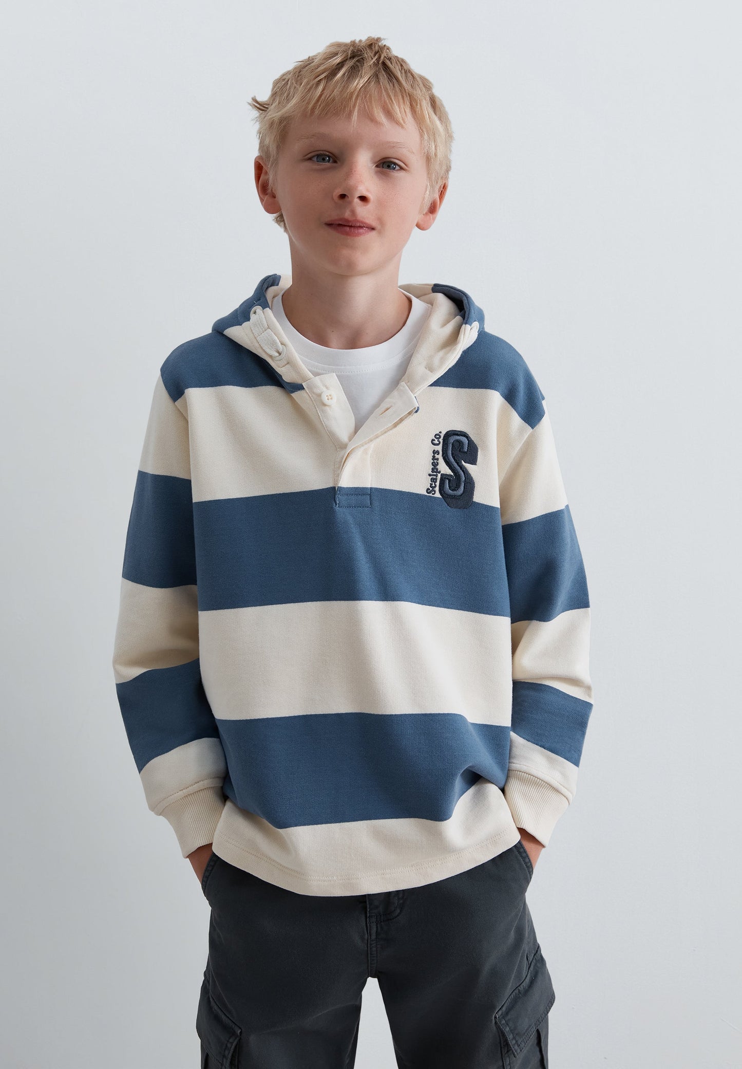 SCSTRIPES SKULL HOODIE KIDS