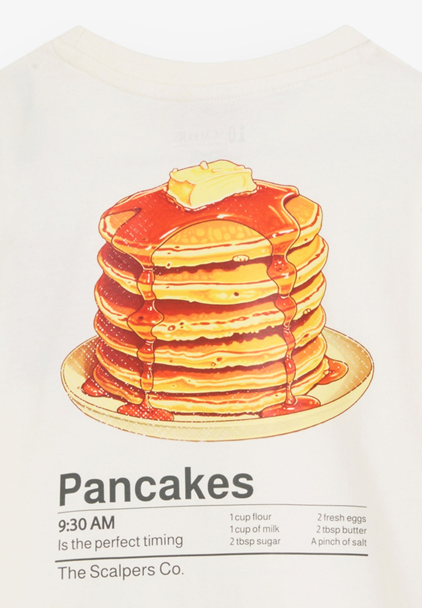 T-SHIRT WITH PANCAKE PRINT