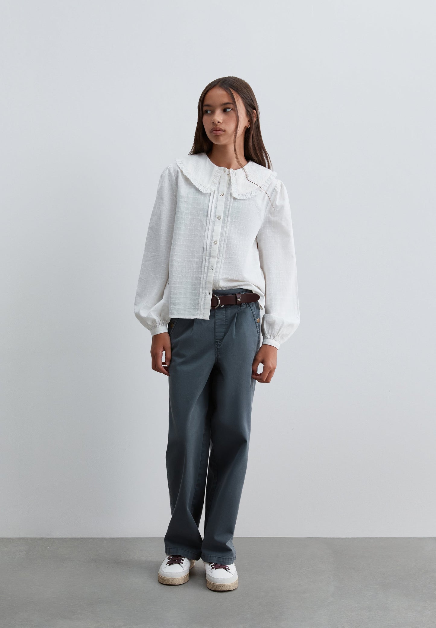 SCEMB COLLAR BLOUSE GIRLS