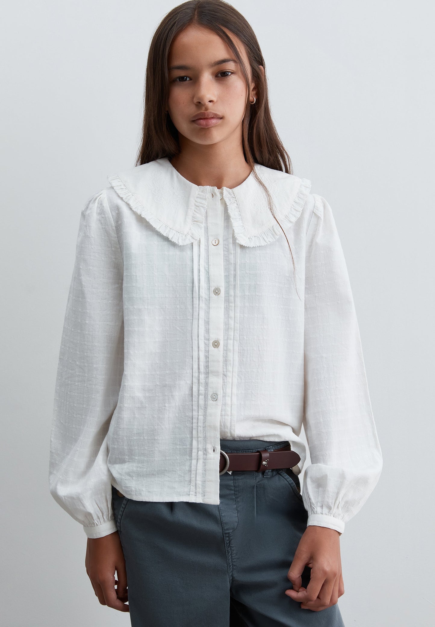 SCEMB COLLAR BLOUSE GIRLS