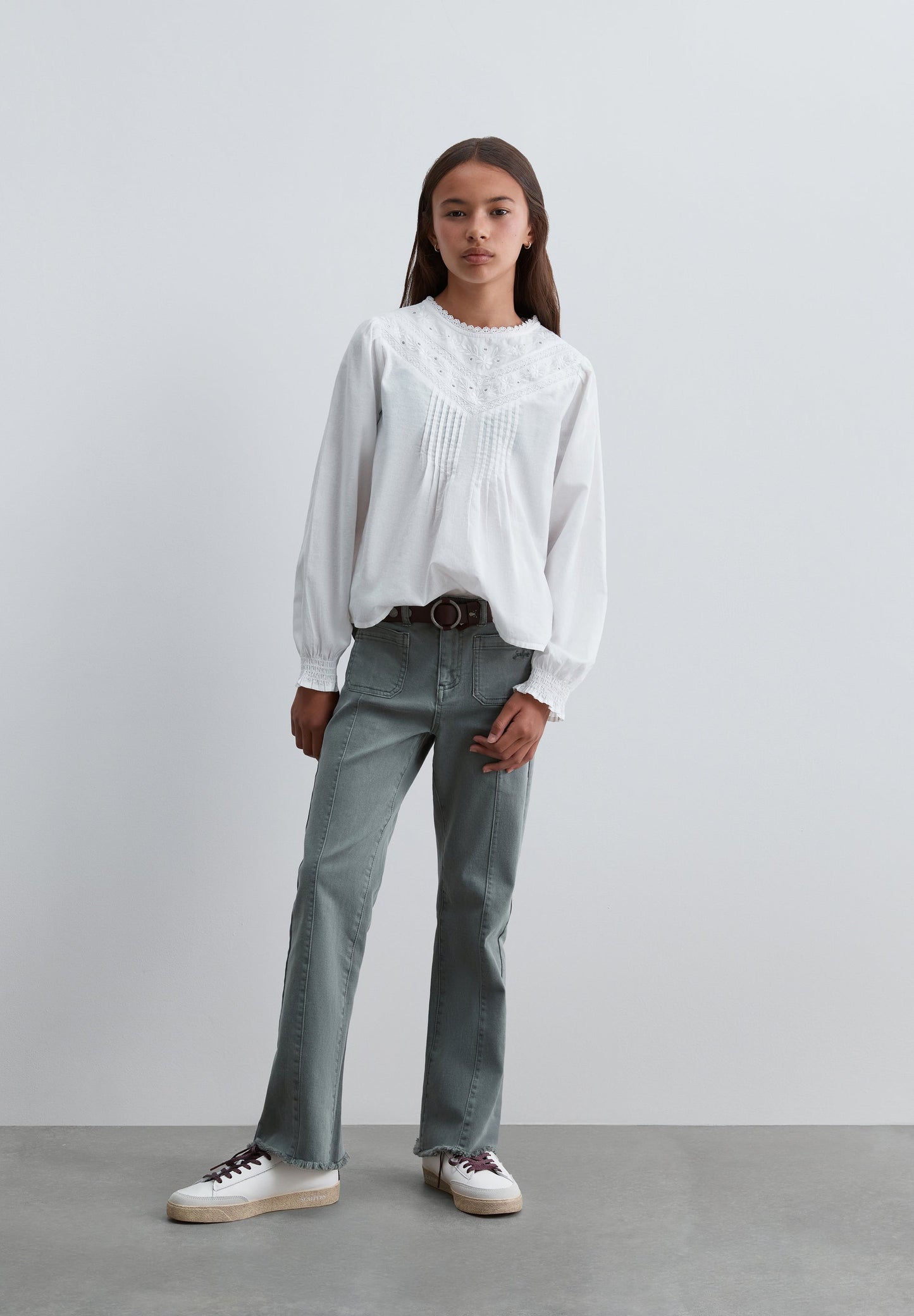 SCLACE BLOUSE GIRLS