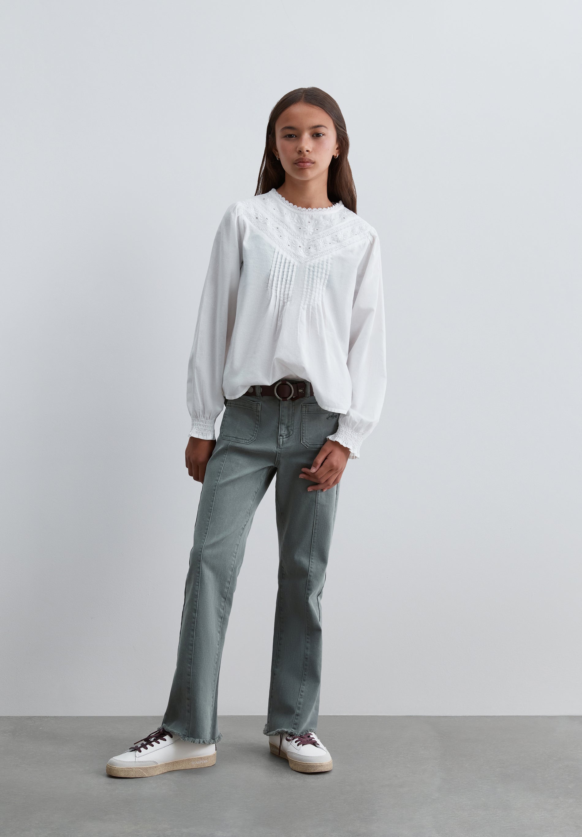 SCLACE BLOUSE GIRLS