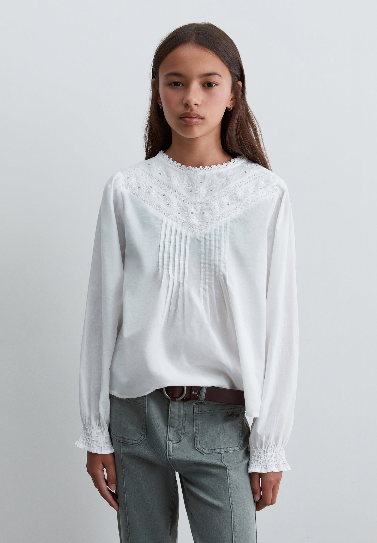 SCLACE BLOUSE GIRLS