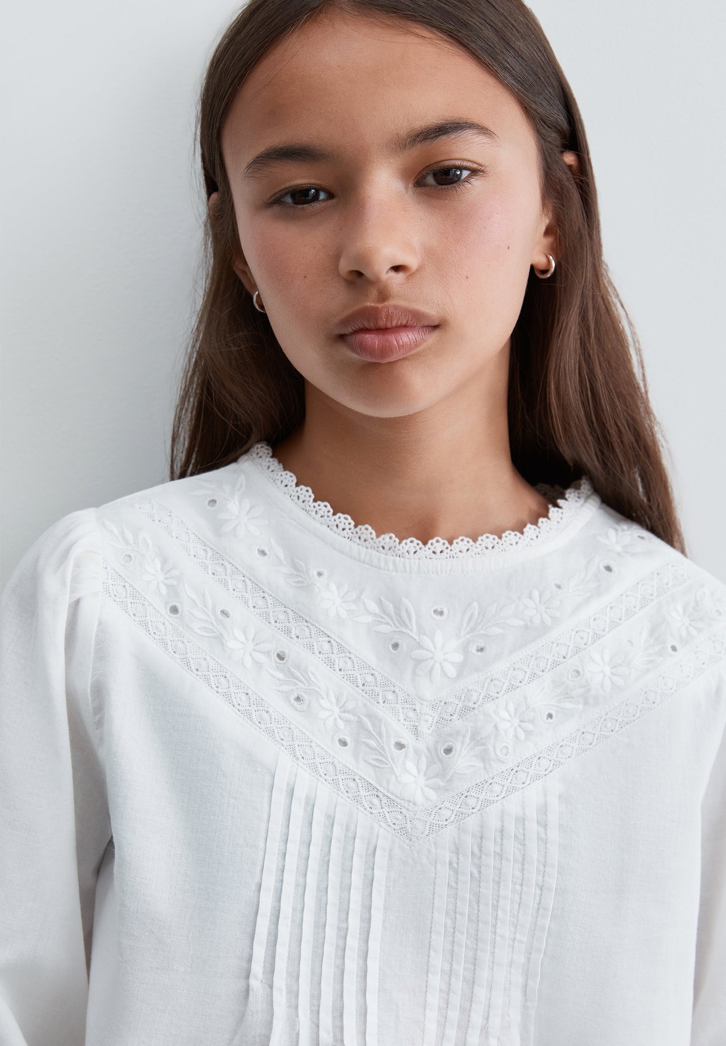 SCLACE BLOUSE GIRLS
