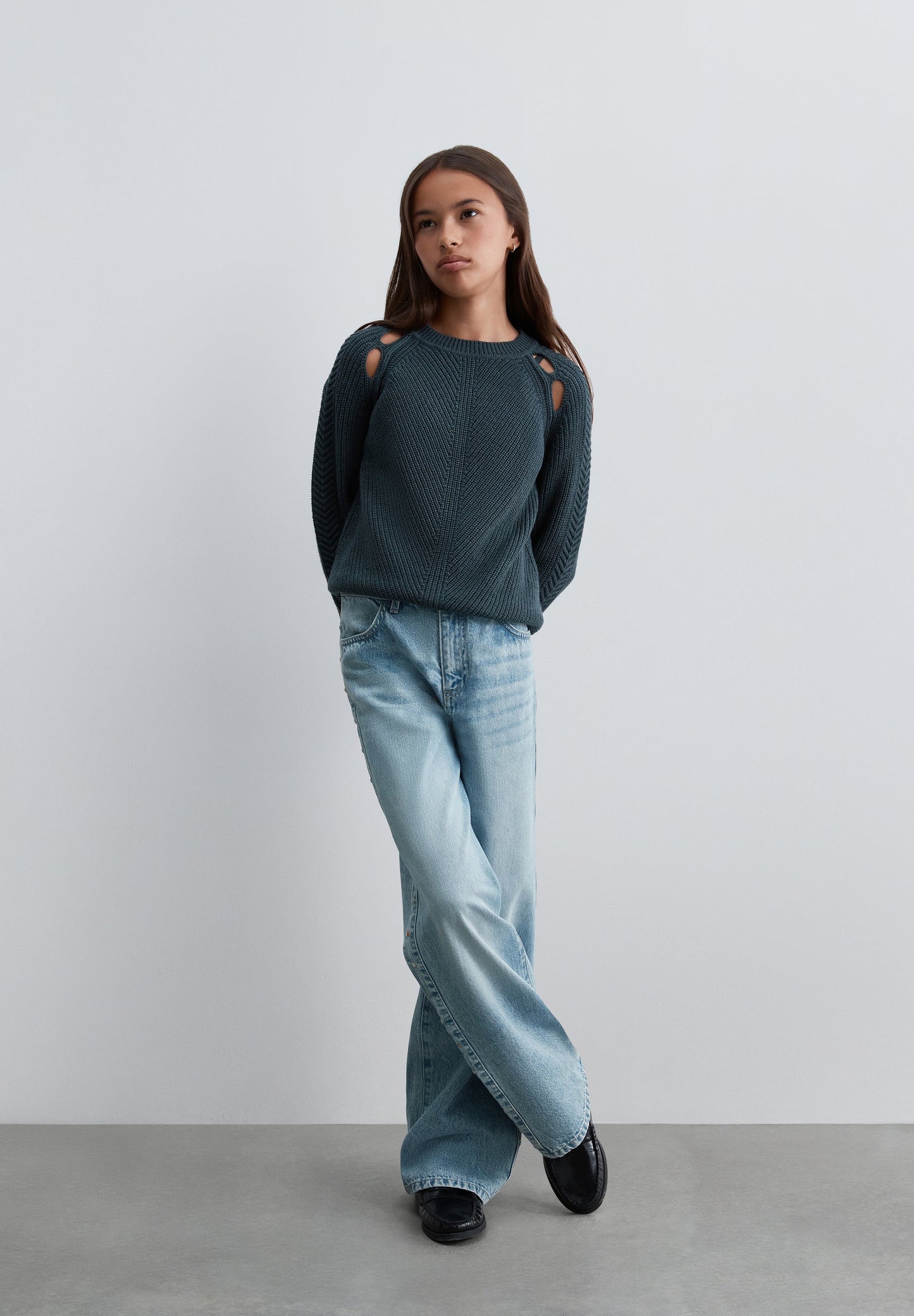 SCPANEL STUDS JEANS GIRLS