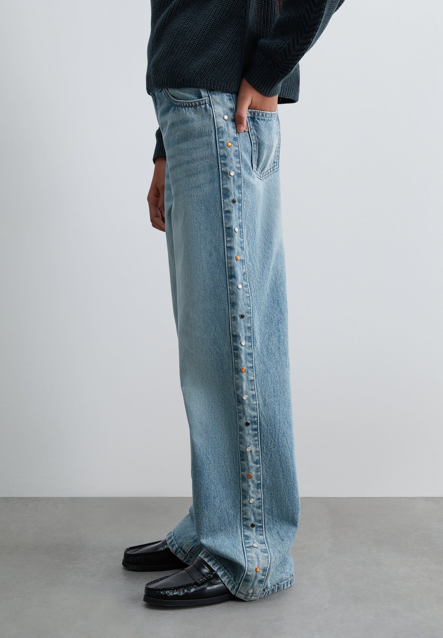 SCPANEL STUDS JEANS GIRLS