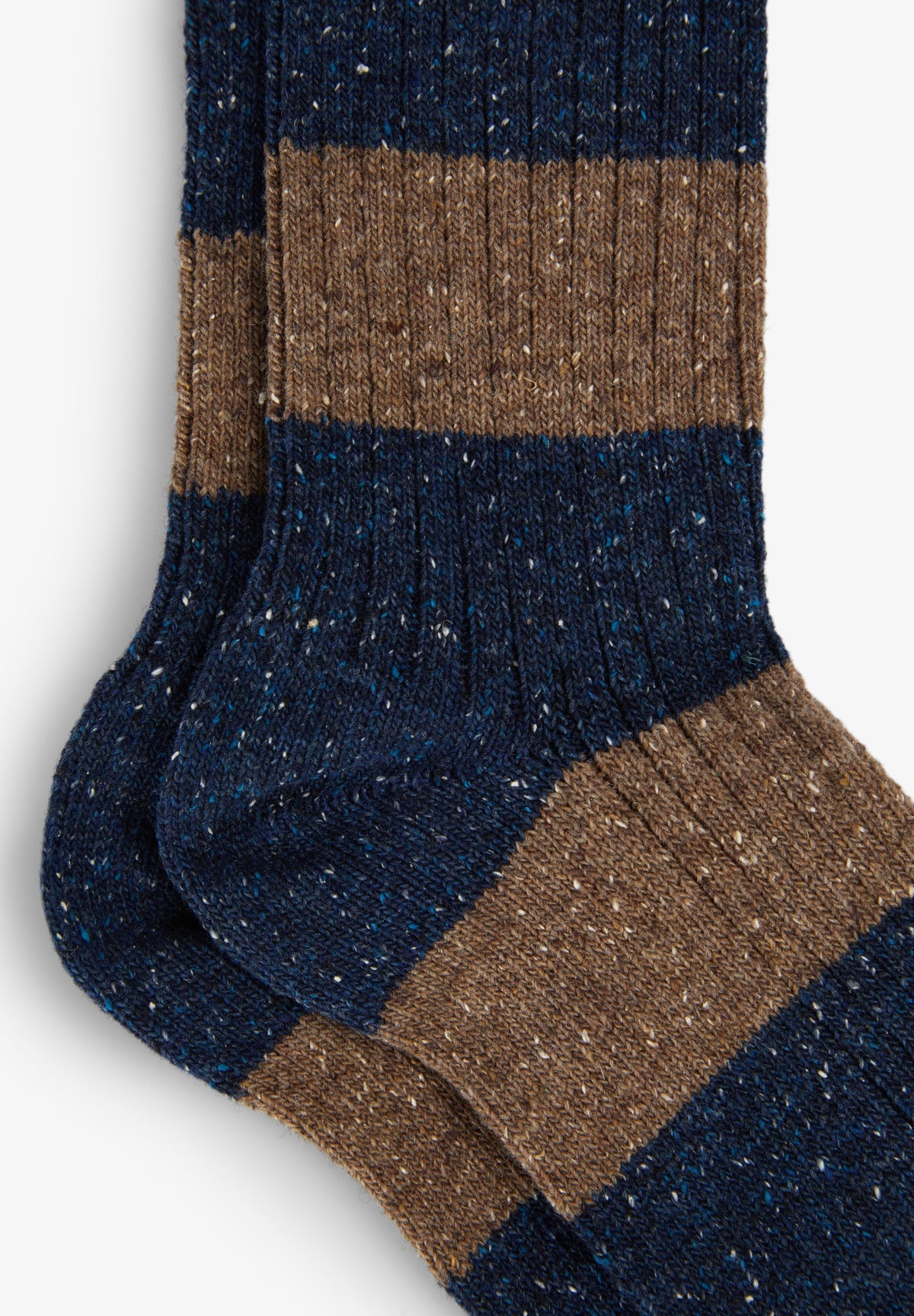 STRIPED RIBBED SOCKS