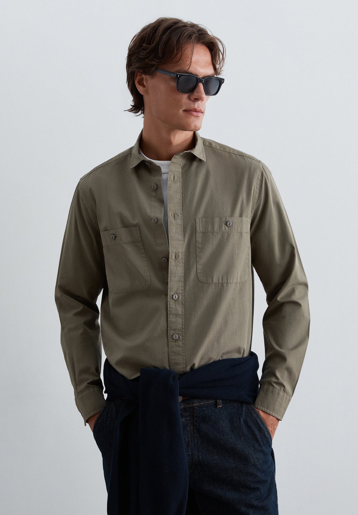 SCPOPELIN POCKET SHIRT