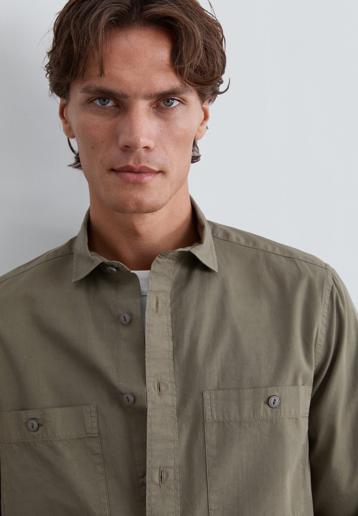 SCPOPELIN POCKET SHIRT