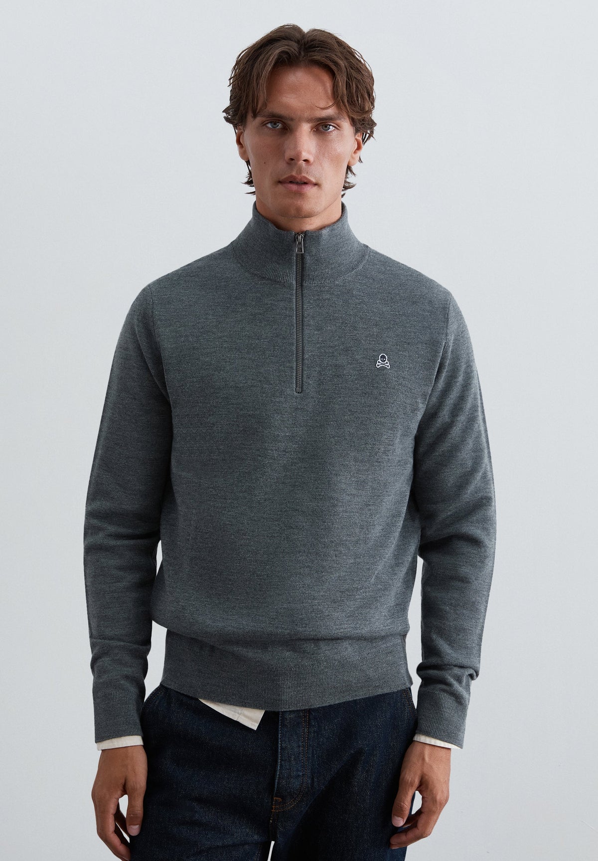 SCPATCH HALF ZIPPER TRICOT