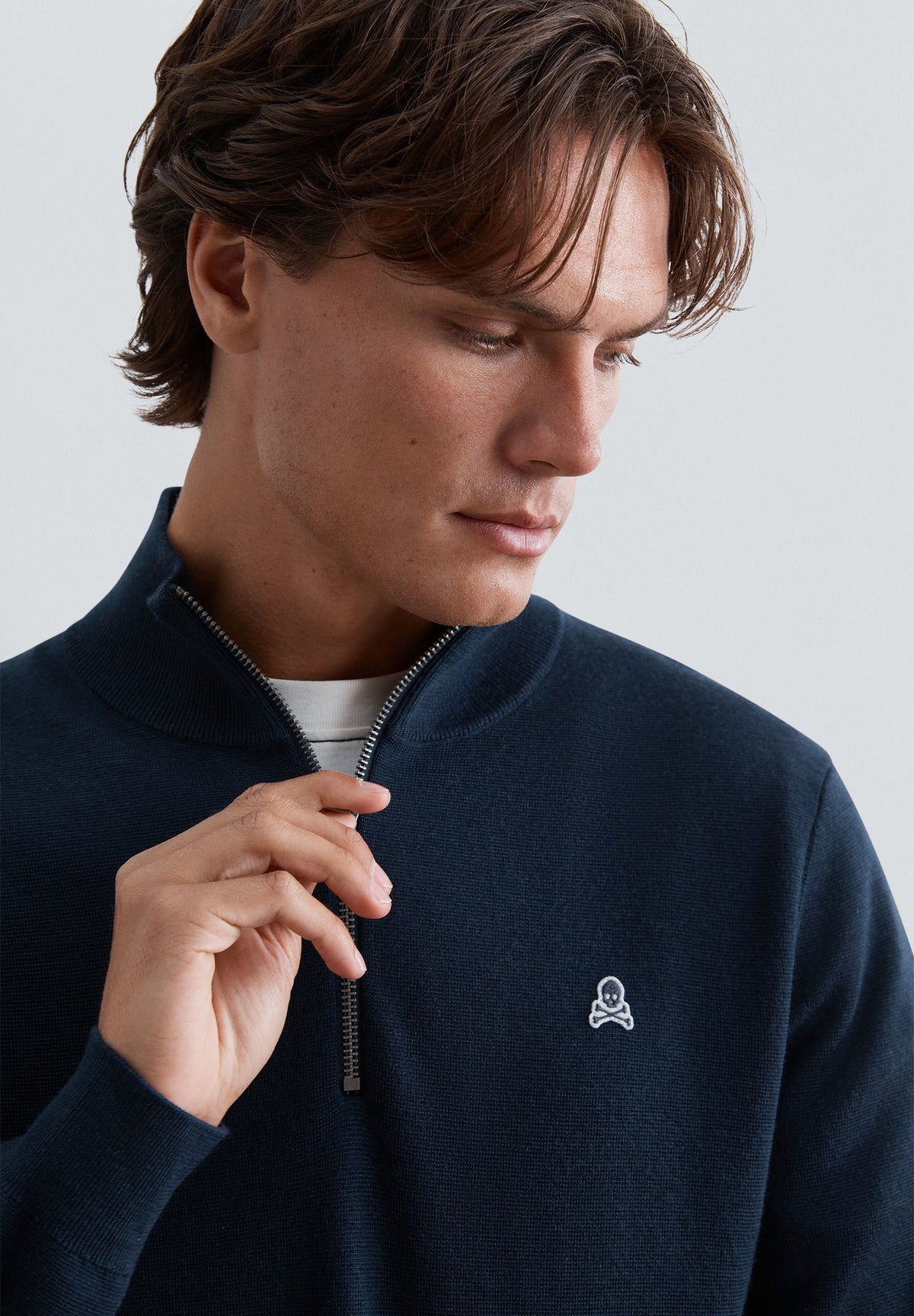 SCPATCH HALF ZIPPER TRICOT
