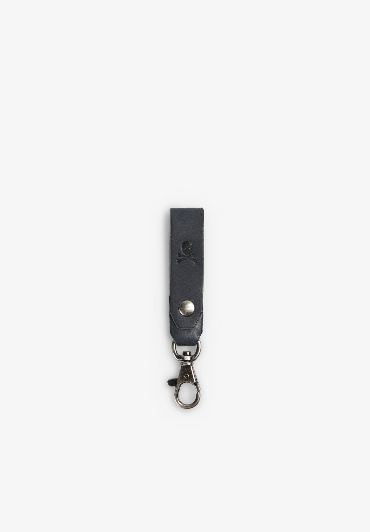 SCSKULL LEATHER KEYCHAIN