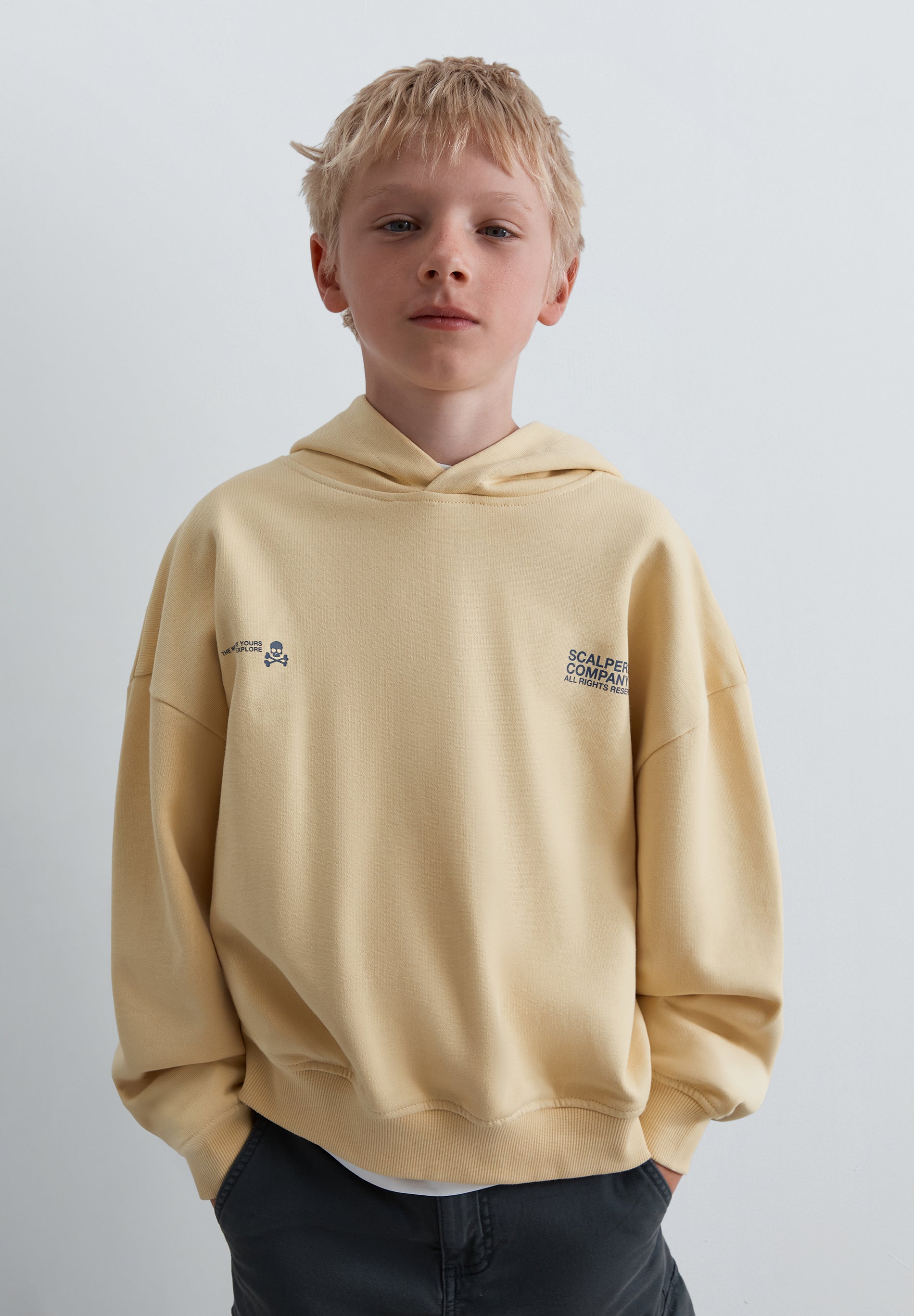 BOXY SWEATSHIRT WITH BACK LOGO