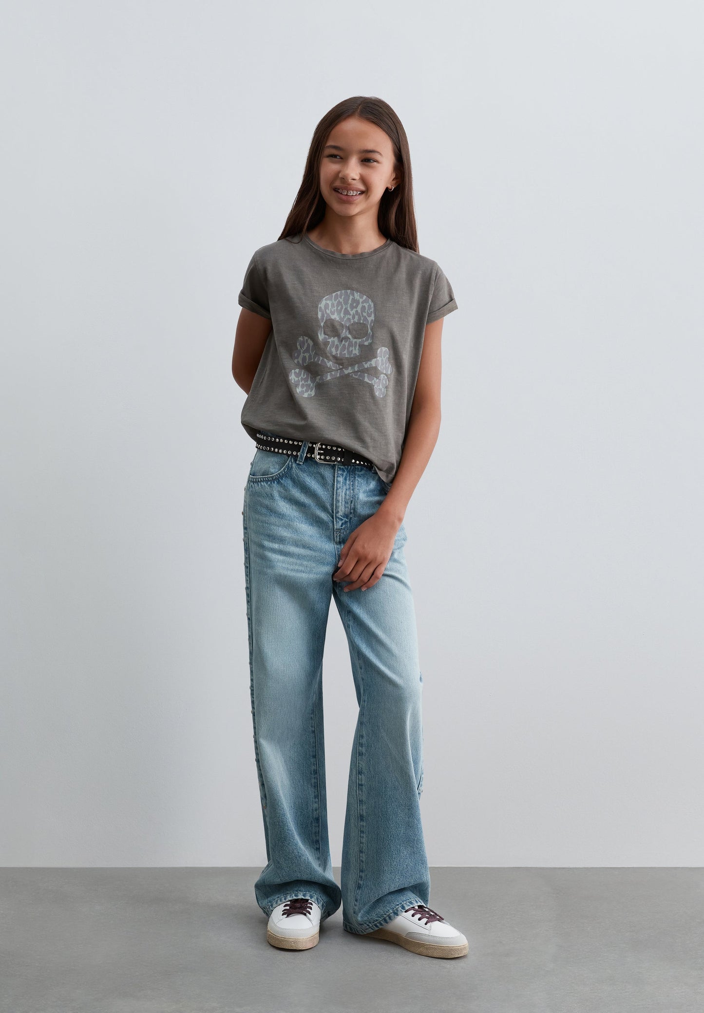 SCLEO SKULL TEE GIRLS