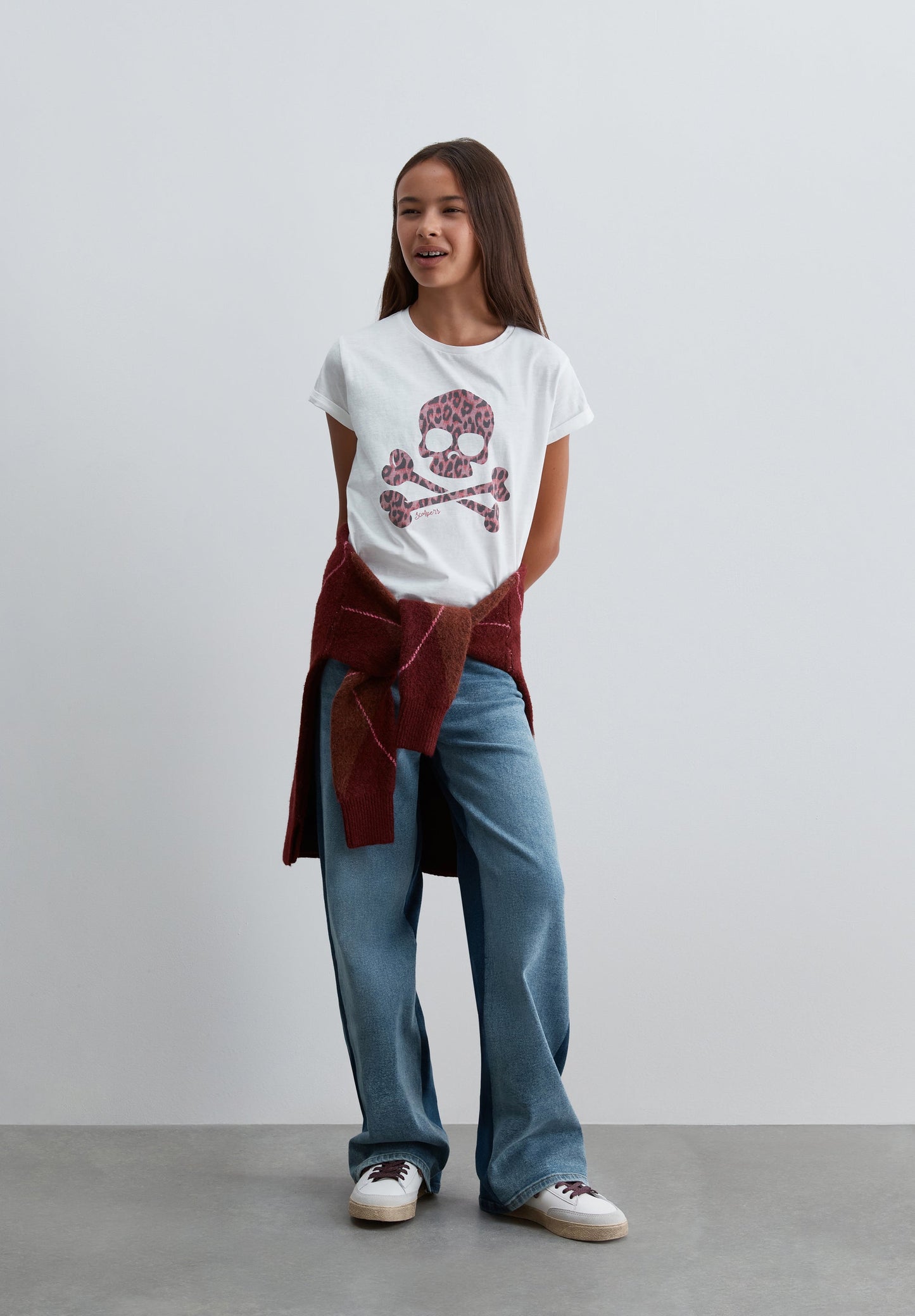 SCLEO SKULL TEE GIRLS