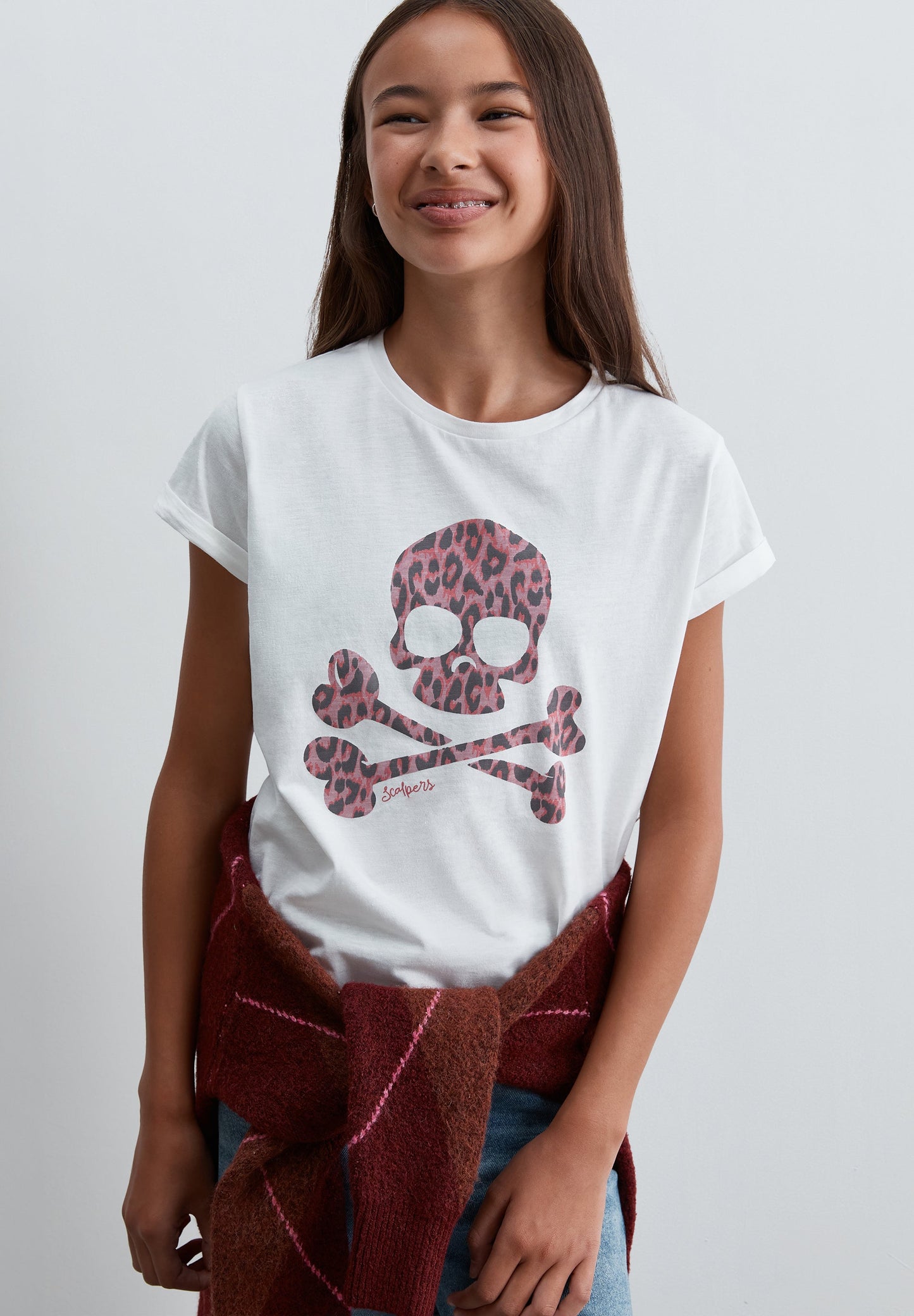 SCLEO SKULL TEE GIRLS