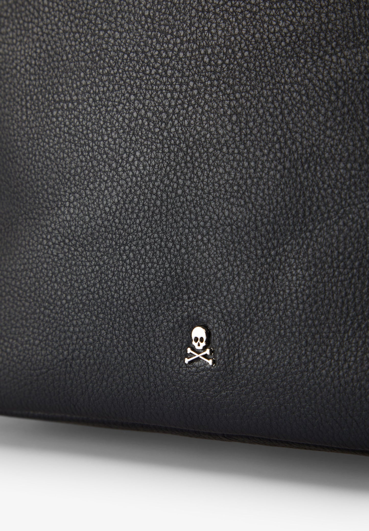 LEATHER SHOULDER BAG WITH HANDLE DETAILS