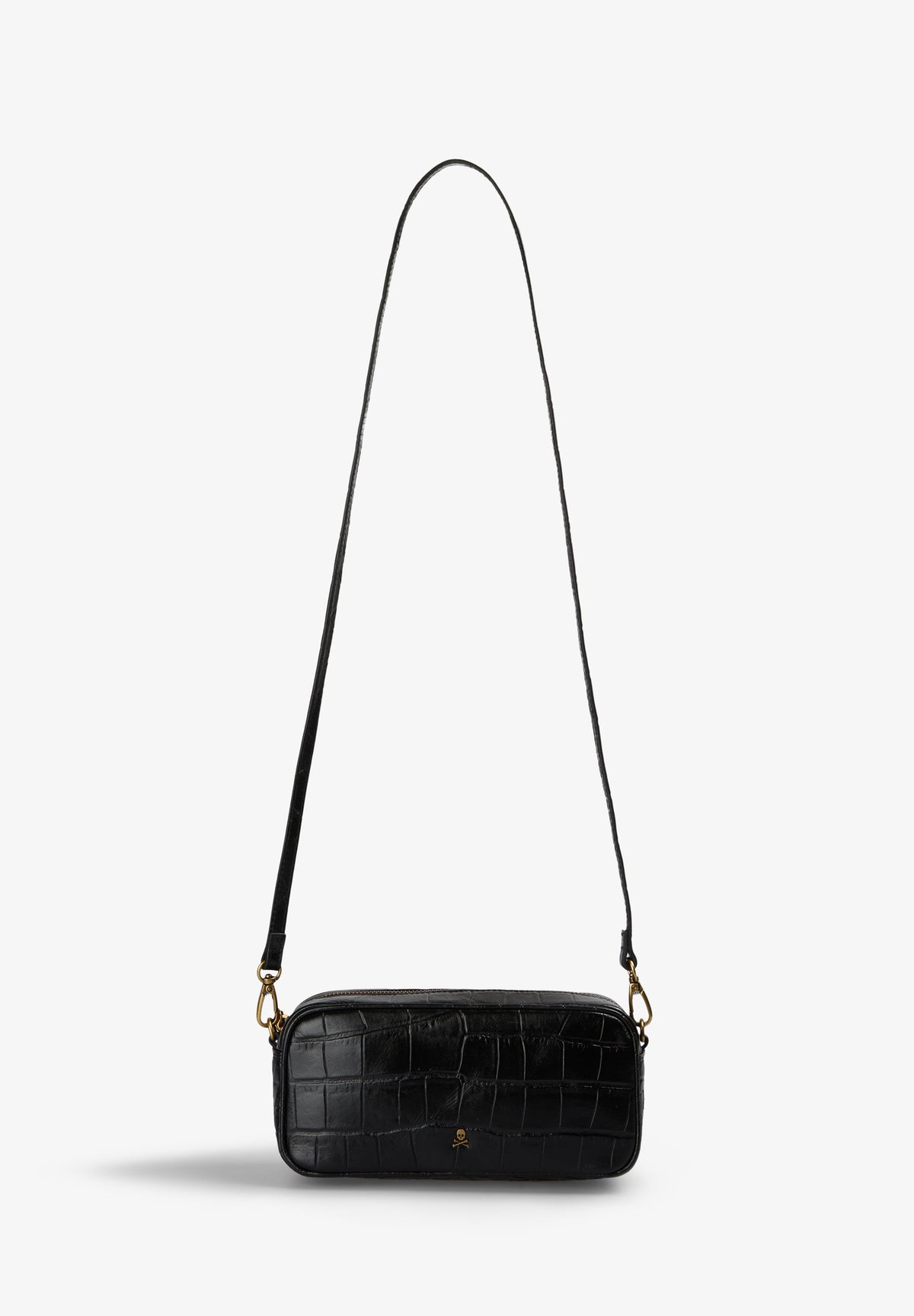 SCNEWSKULL MINI LEATHER BAG