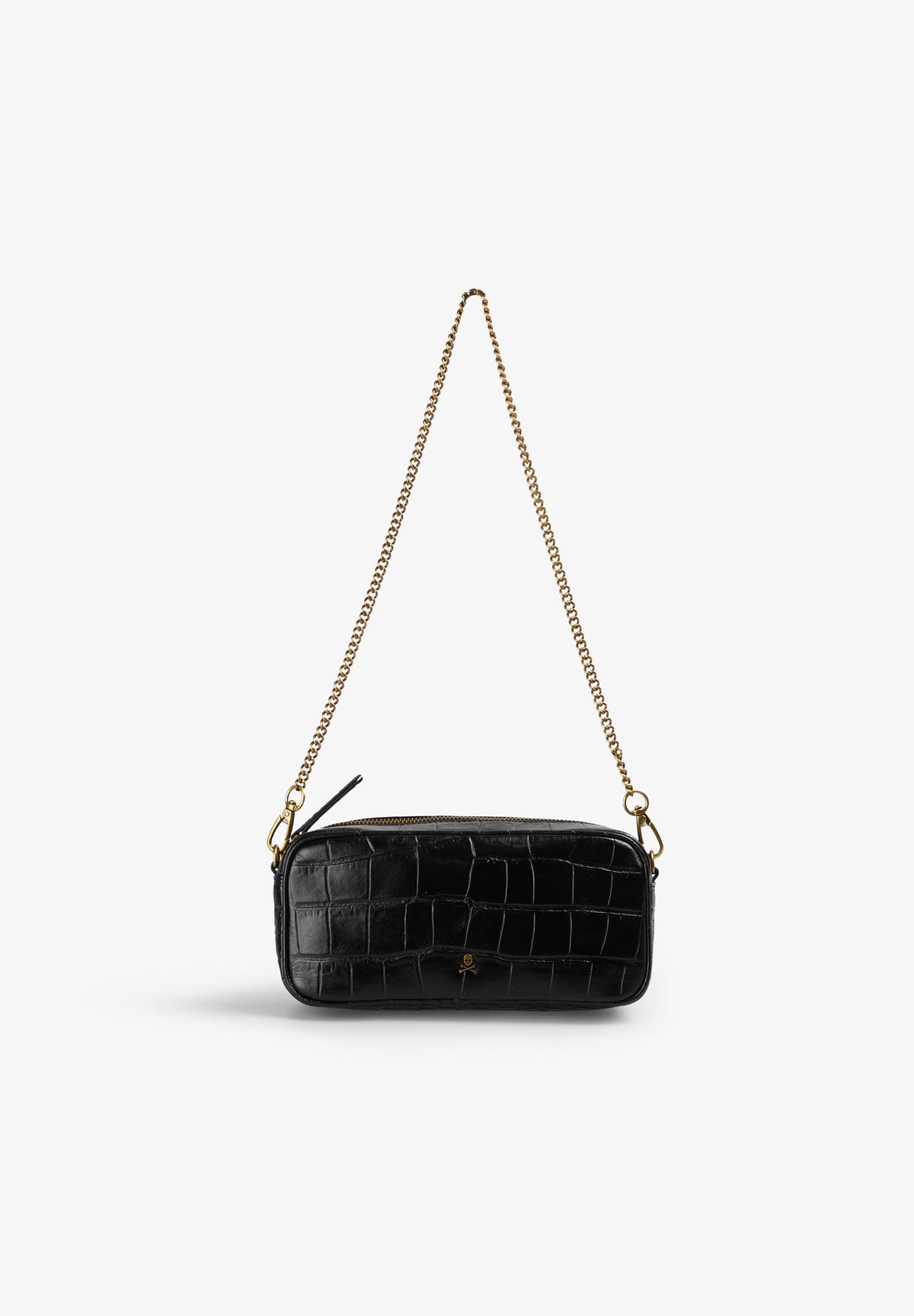 SCNEWSKULL MINI LEATHER BAG