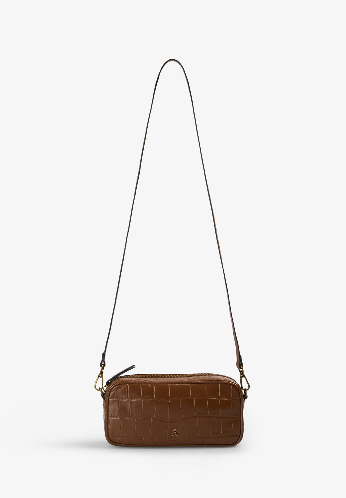 SCNEWSKULL MINI LEATHER BAG