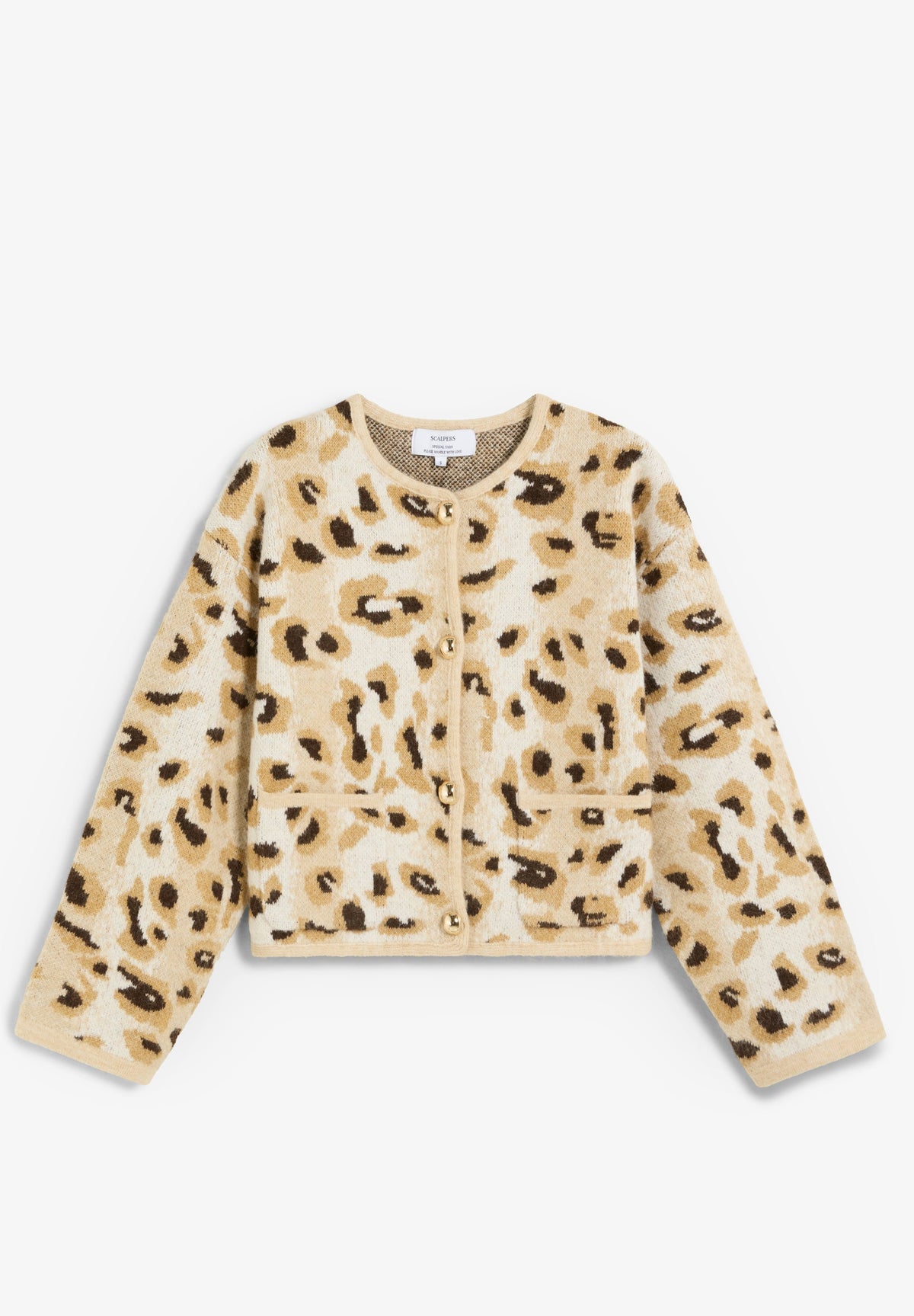 ANIMAL PRINT CARDIGAN