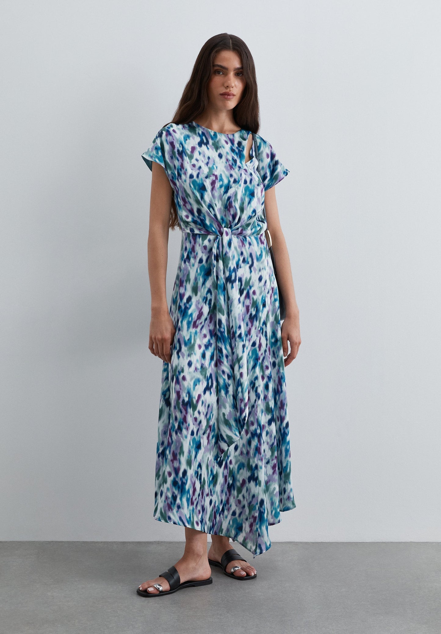 SCBELT FER PRINT DRESS