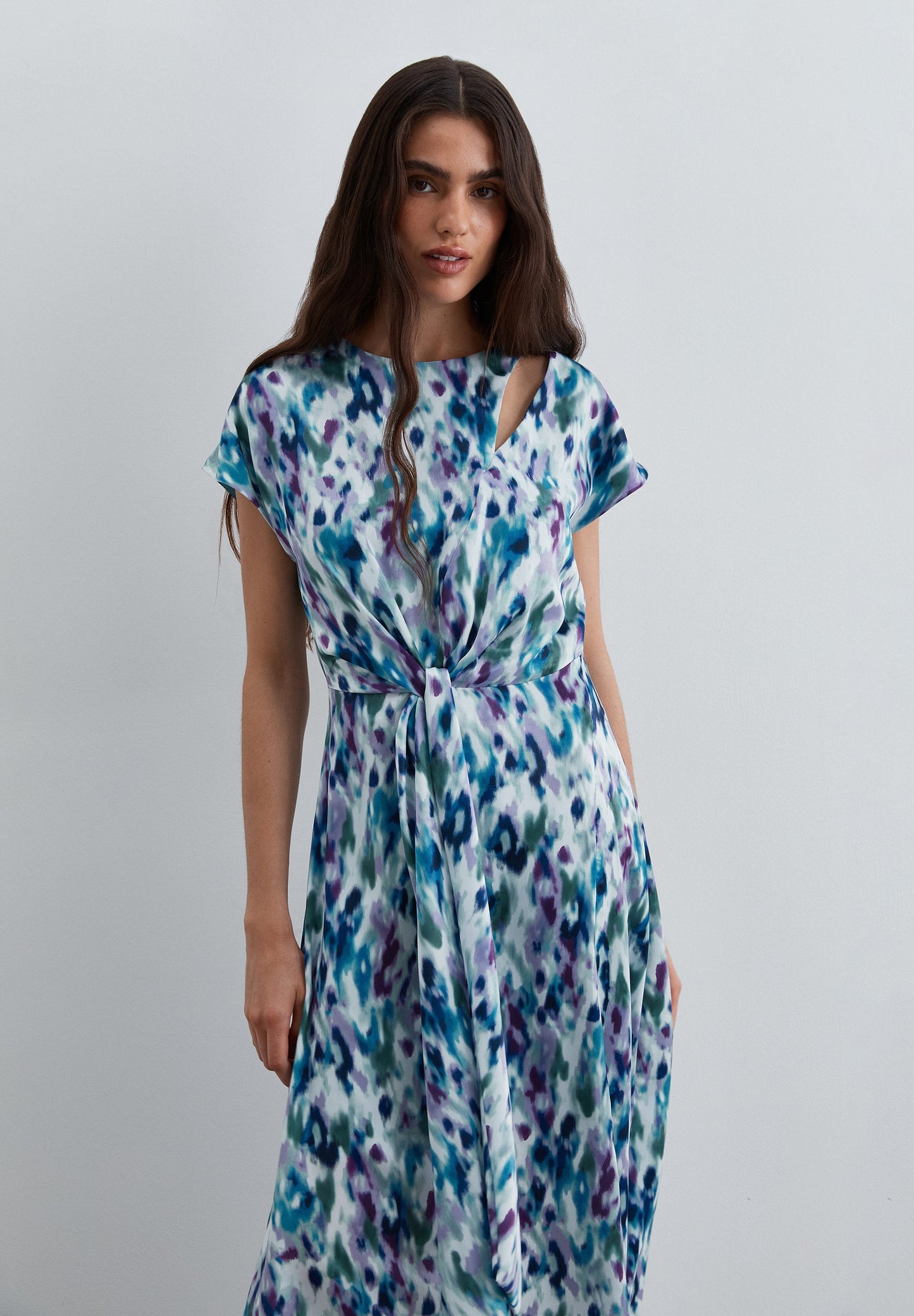 SCBELT FER PRINT DRESS