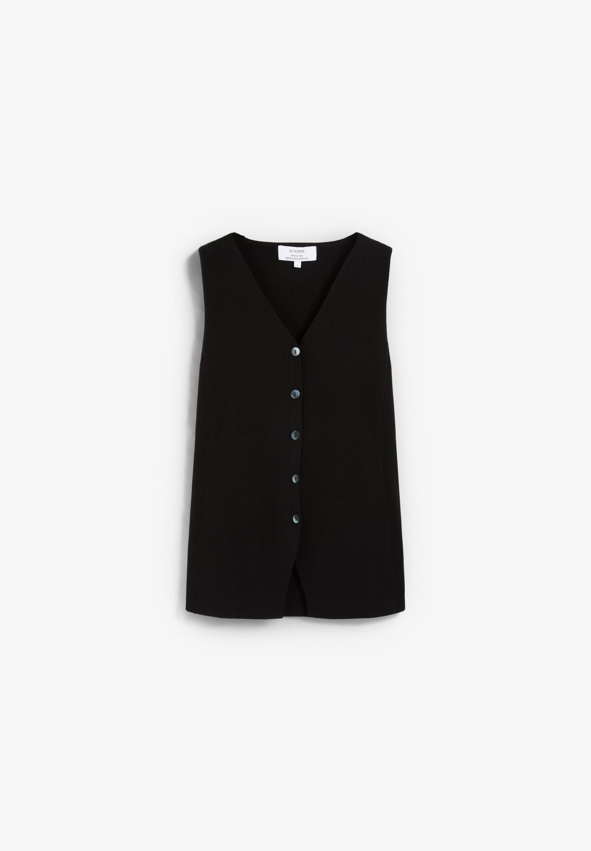 BUTTONED KNIT VEST