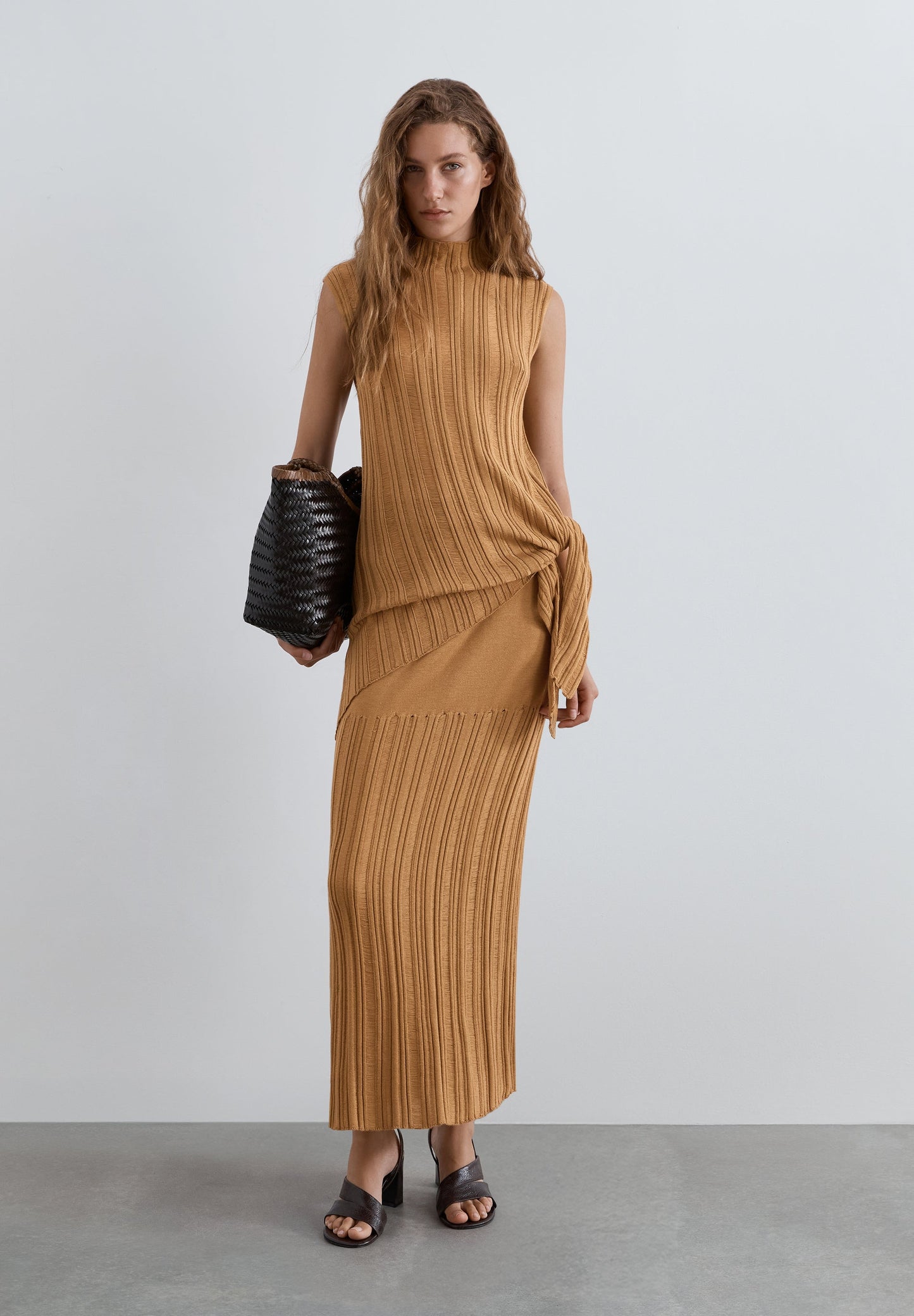 SCBROKEN KNIT SKIRT