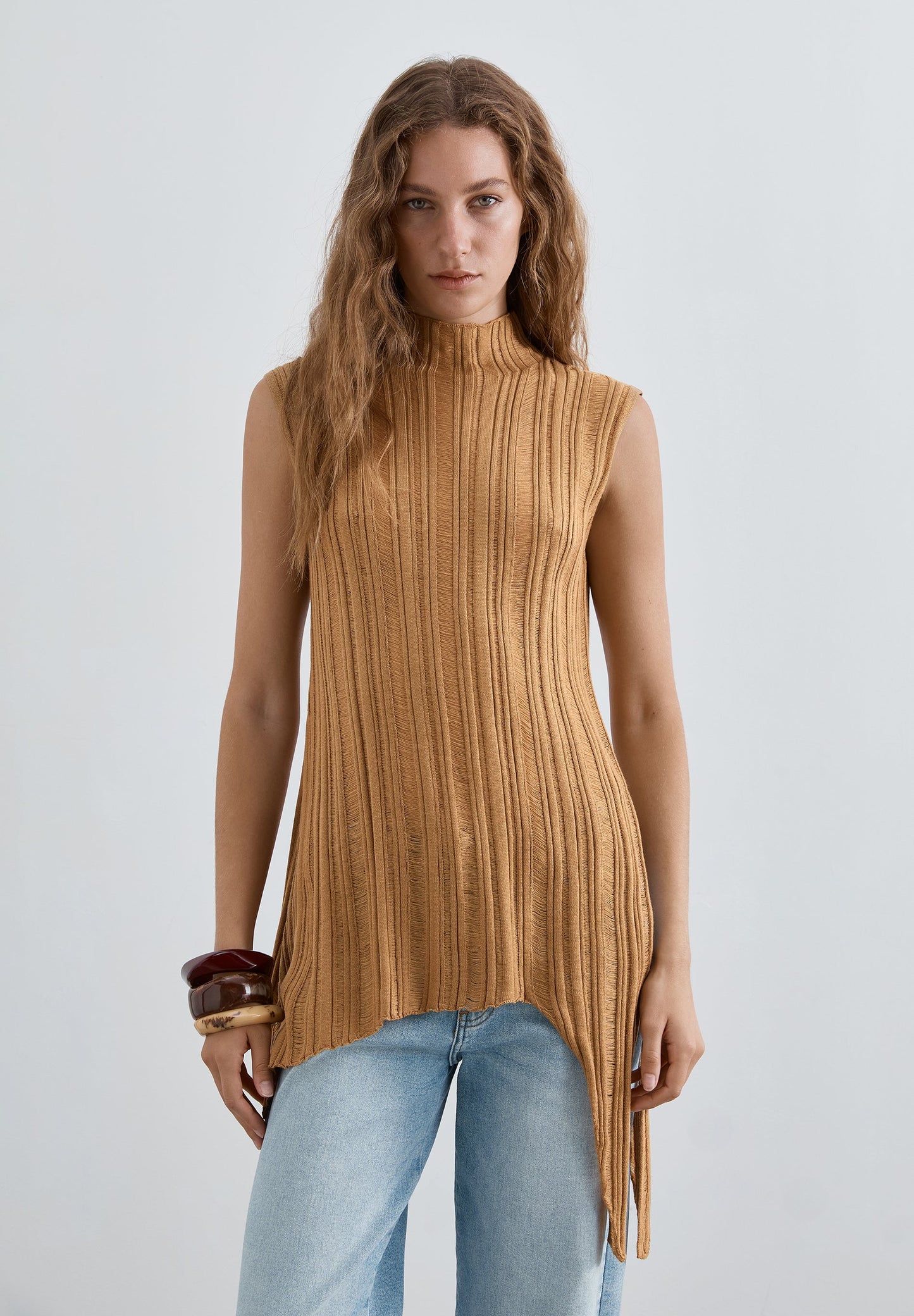 SCBROKEN KNIT TOP