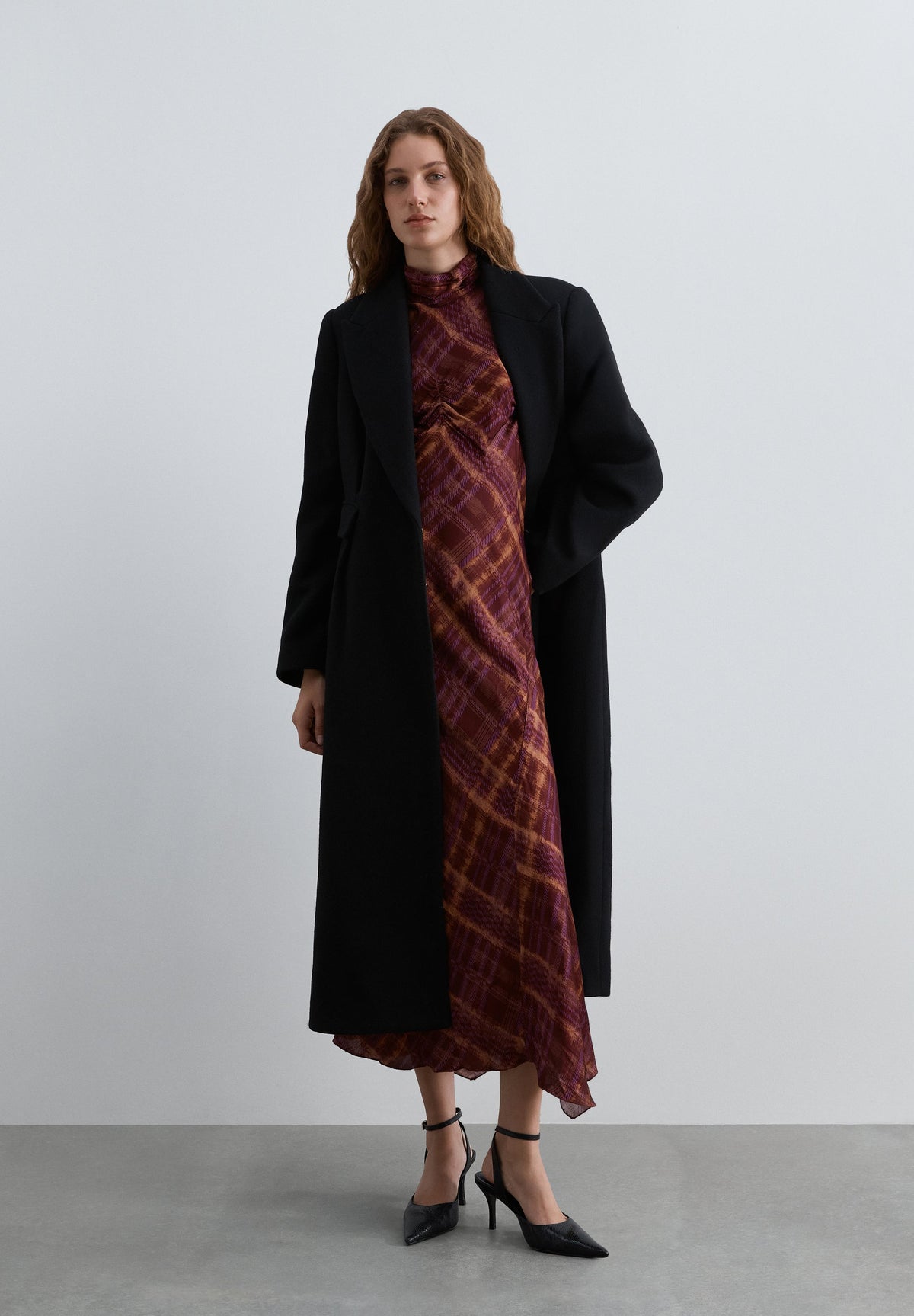PRINTED HALTERNECK DRESS