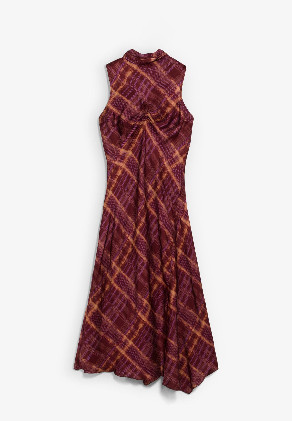 PRINTED HALTERNECK DRESS
