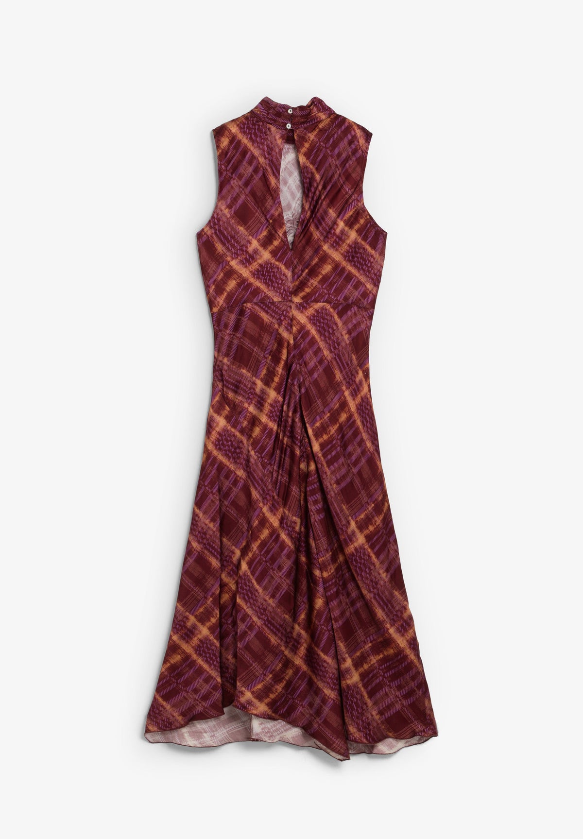 PRINTED HALTERNECK DRESS